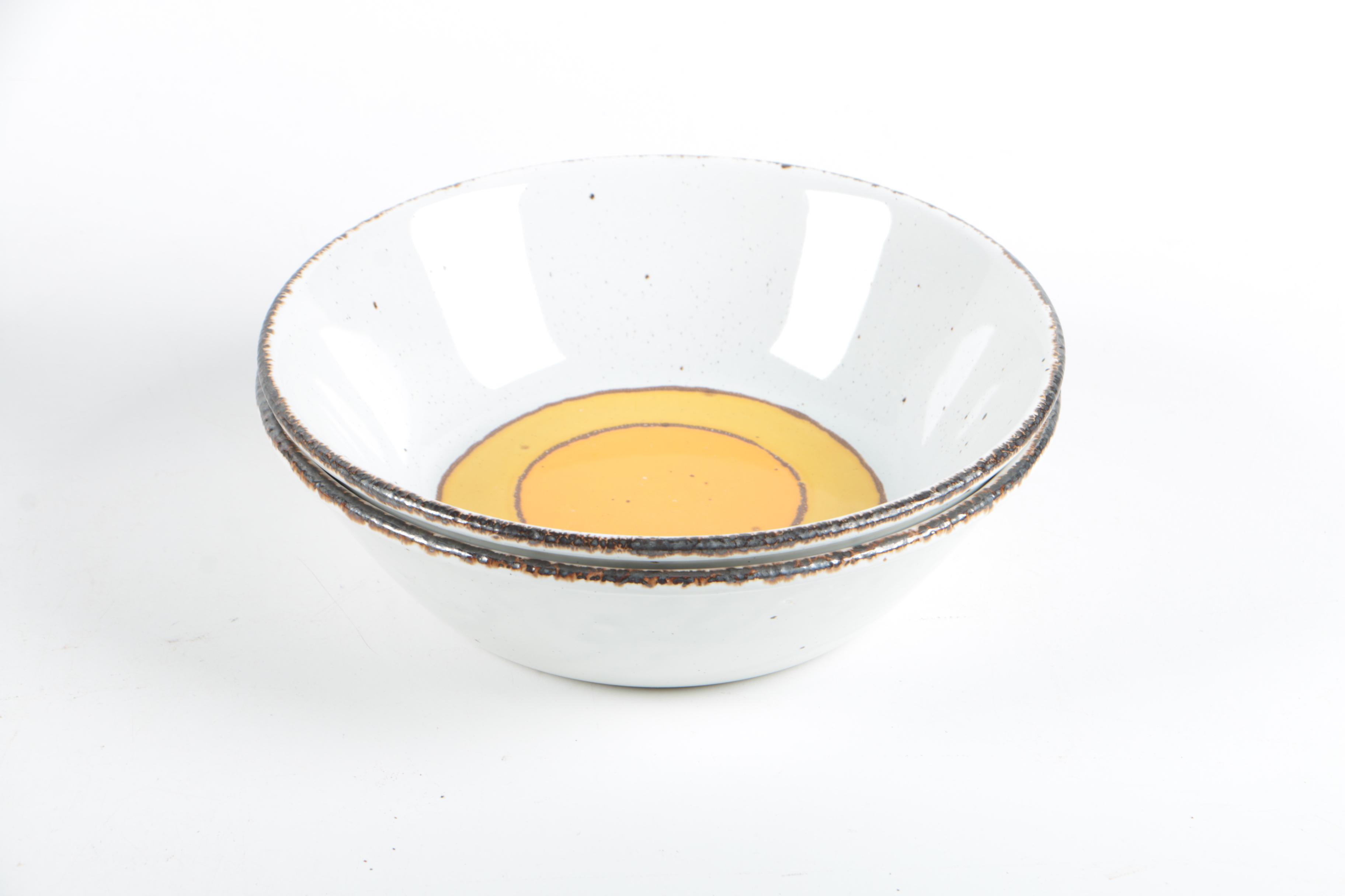 Vintage English Stonehenge Midwinter "Sun" Dinnerware and Serving Dishes 1973-86