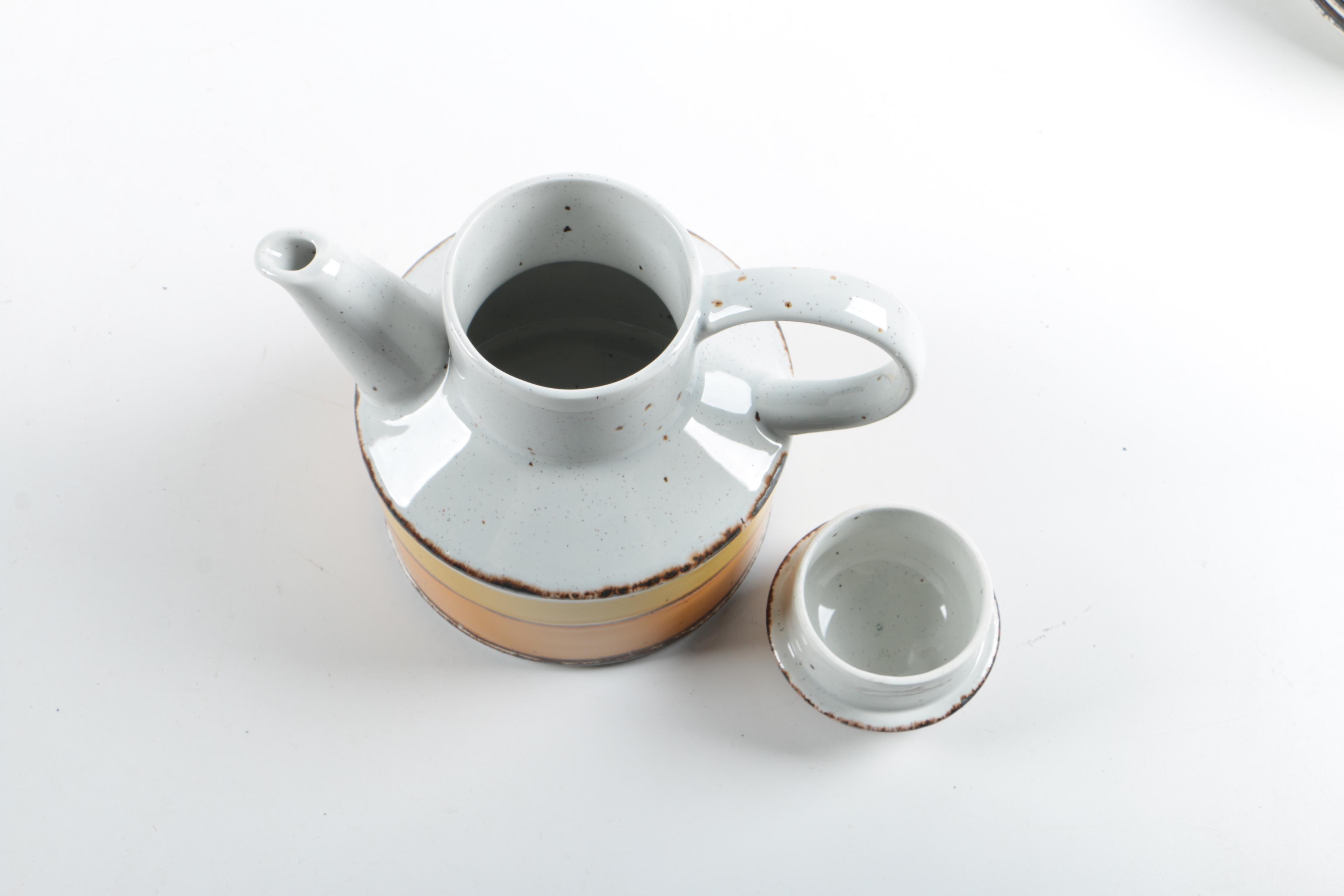 Vintage English Stonehenge Midwinter "Sun" Dinnerware and Serving Dishes 1973-86