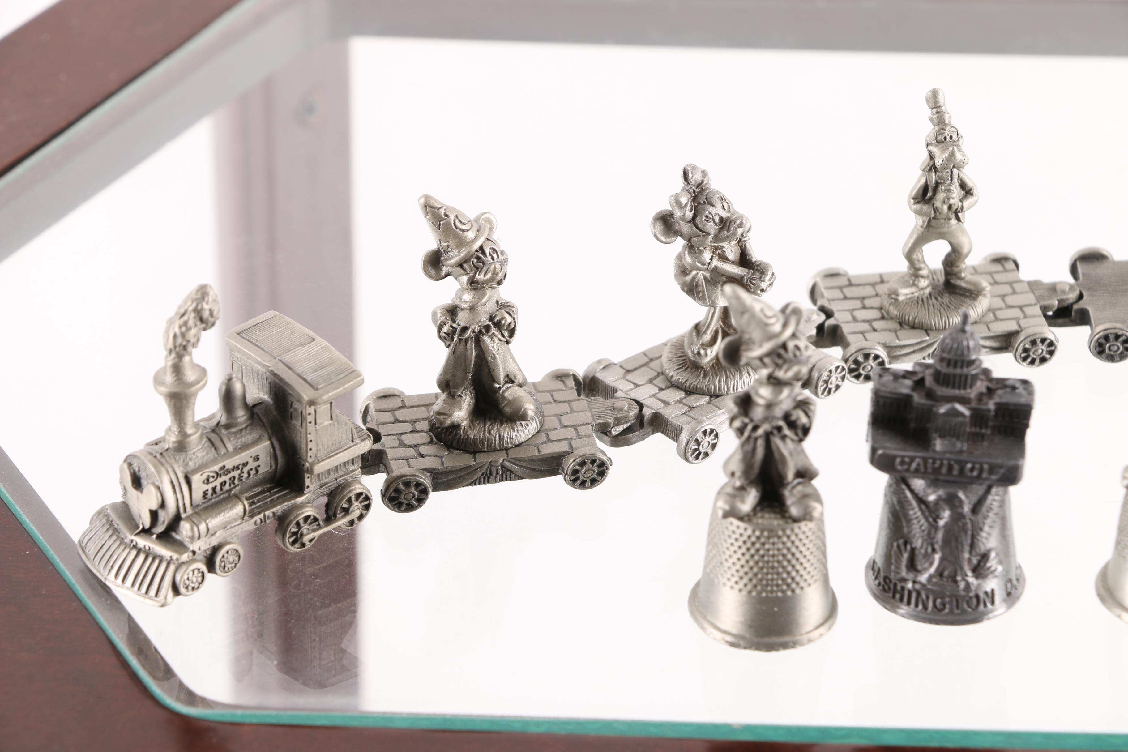 Display Cabinet with Disney and Other Collectibles