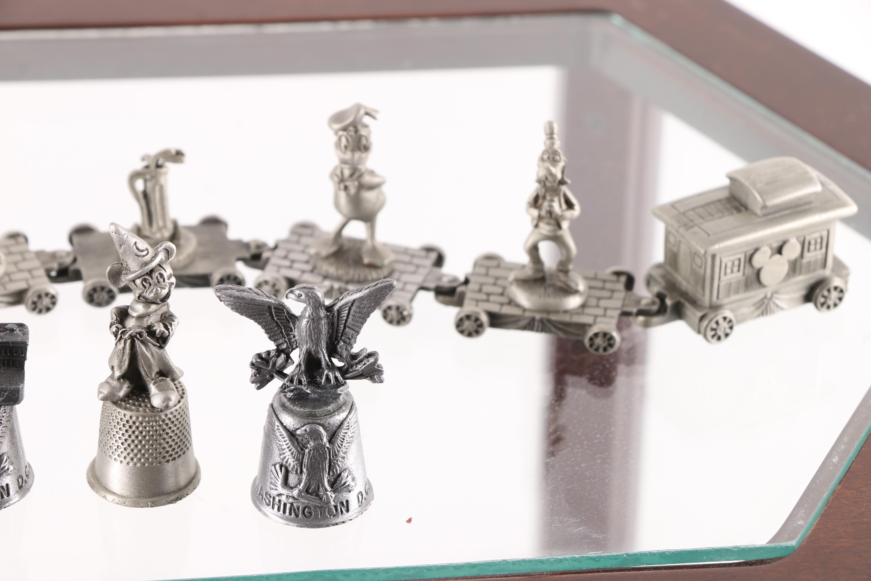 Display Cabinet with Disney and Other Collectibles