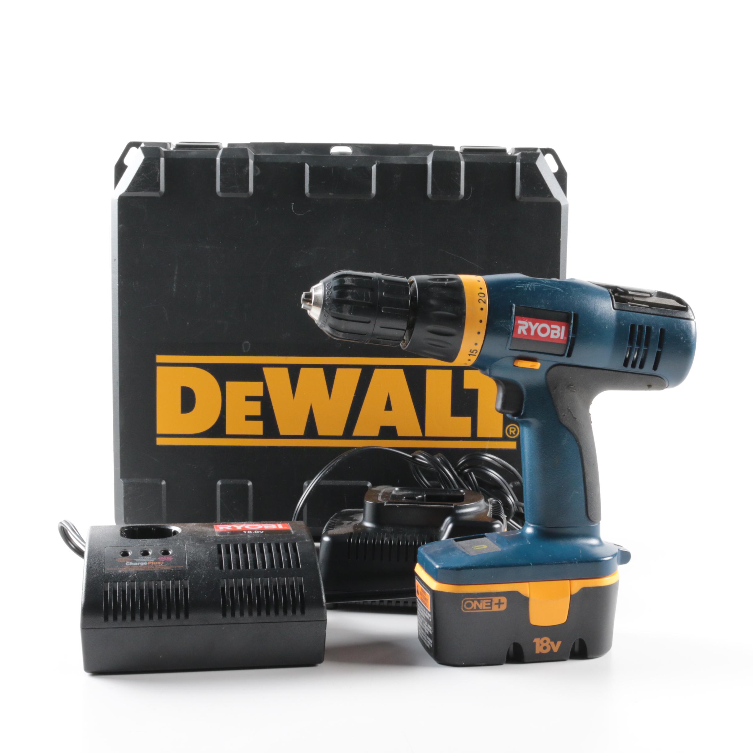 DeWalt and Ryobi Power Tools