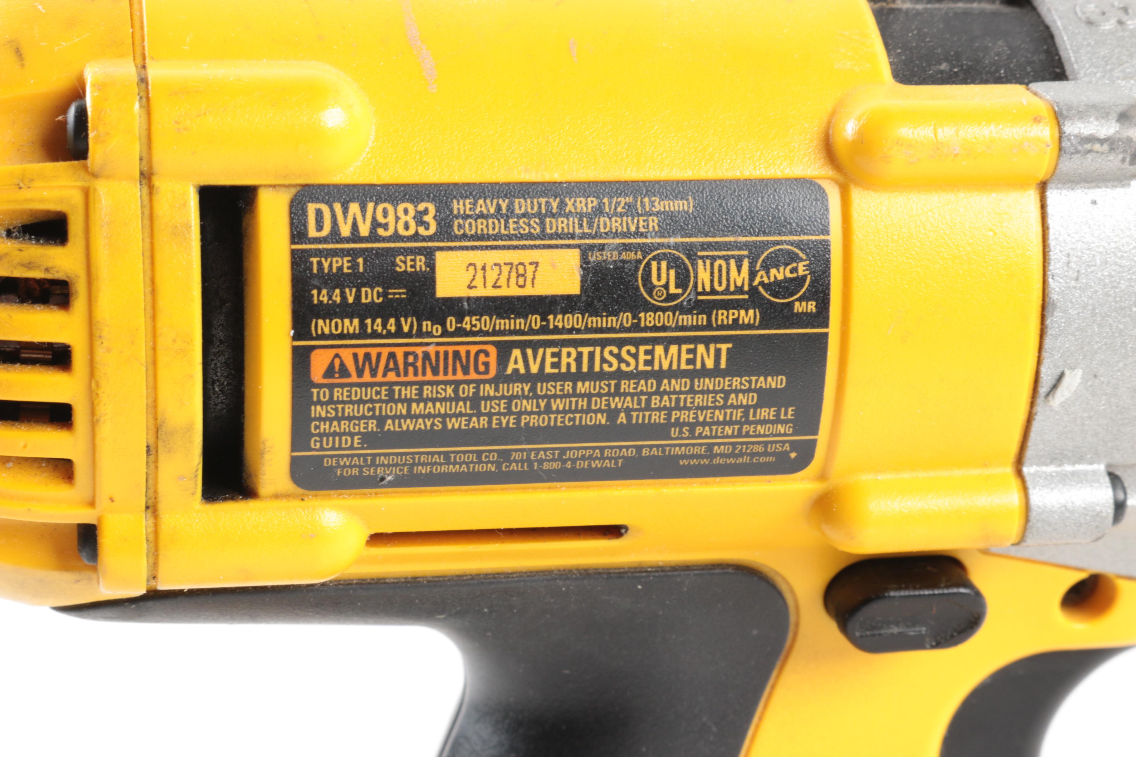 DeWalt and Ryobi Power Tools