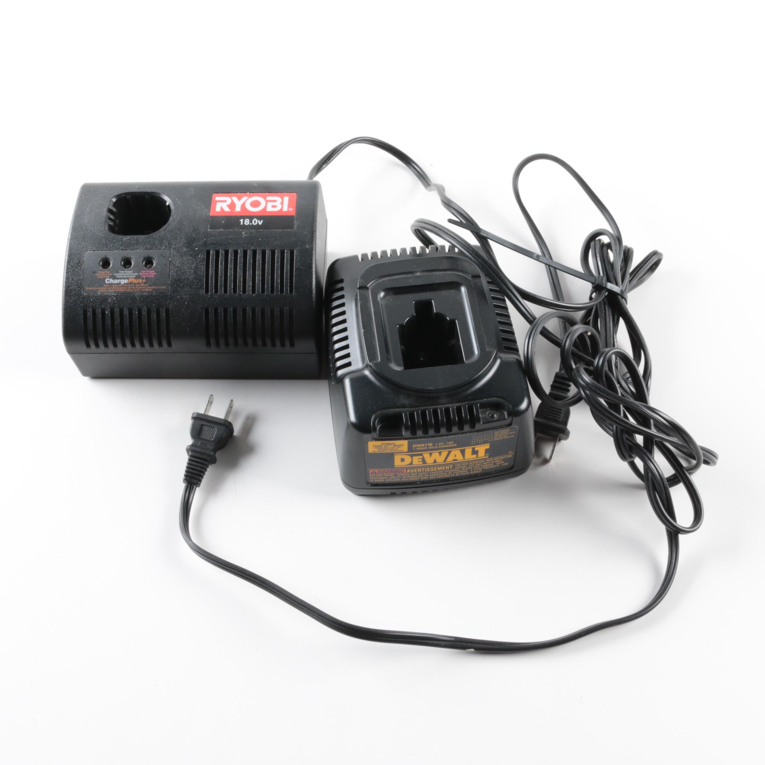 DeWalt and Ryobi Power Tools