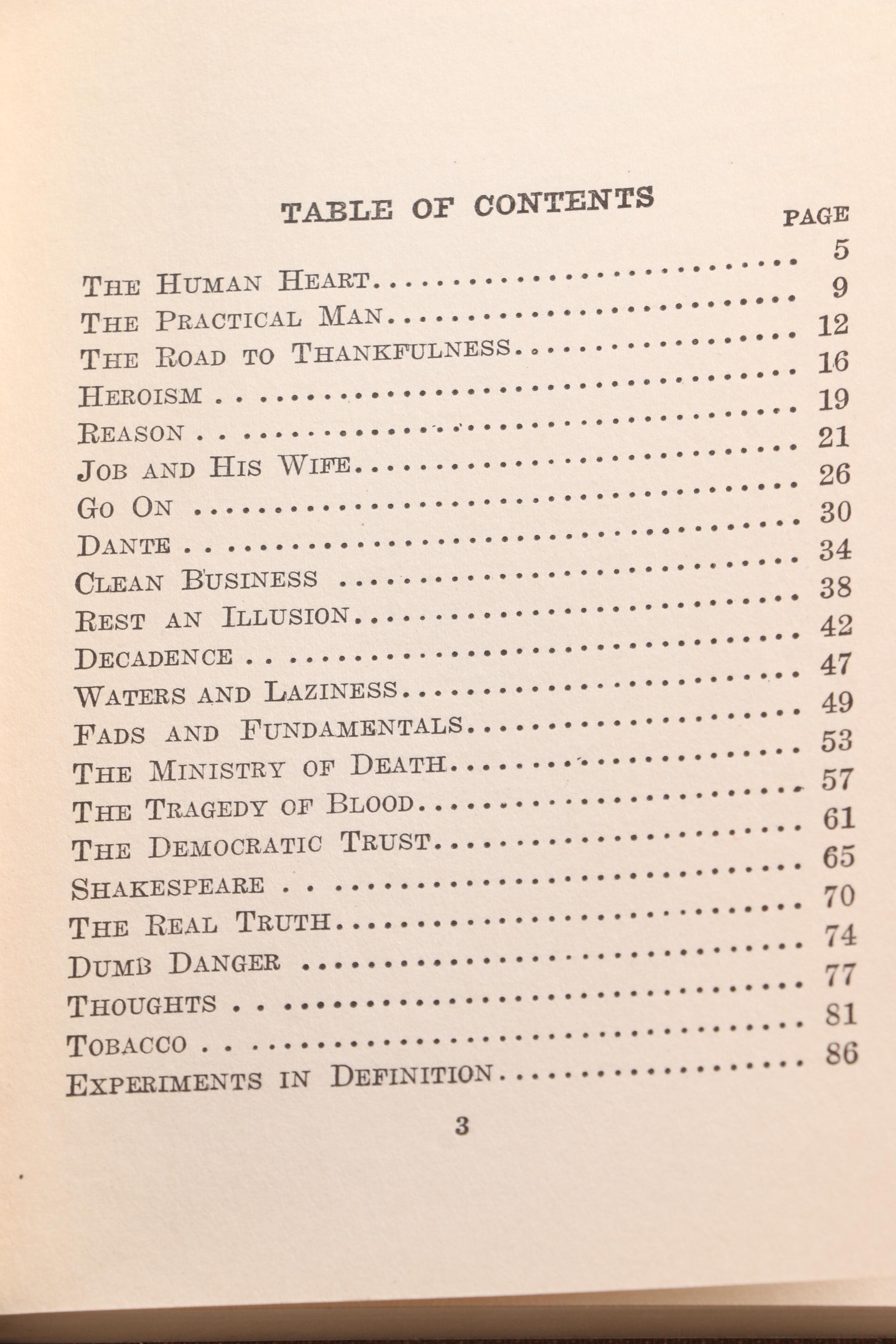 1919 "Four Minute Essays" by Dr. Frank Crane in Ten Volumes