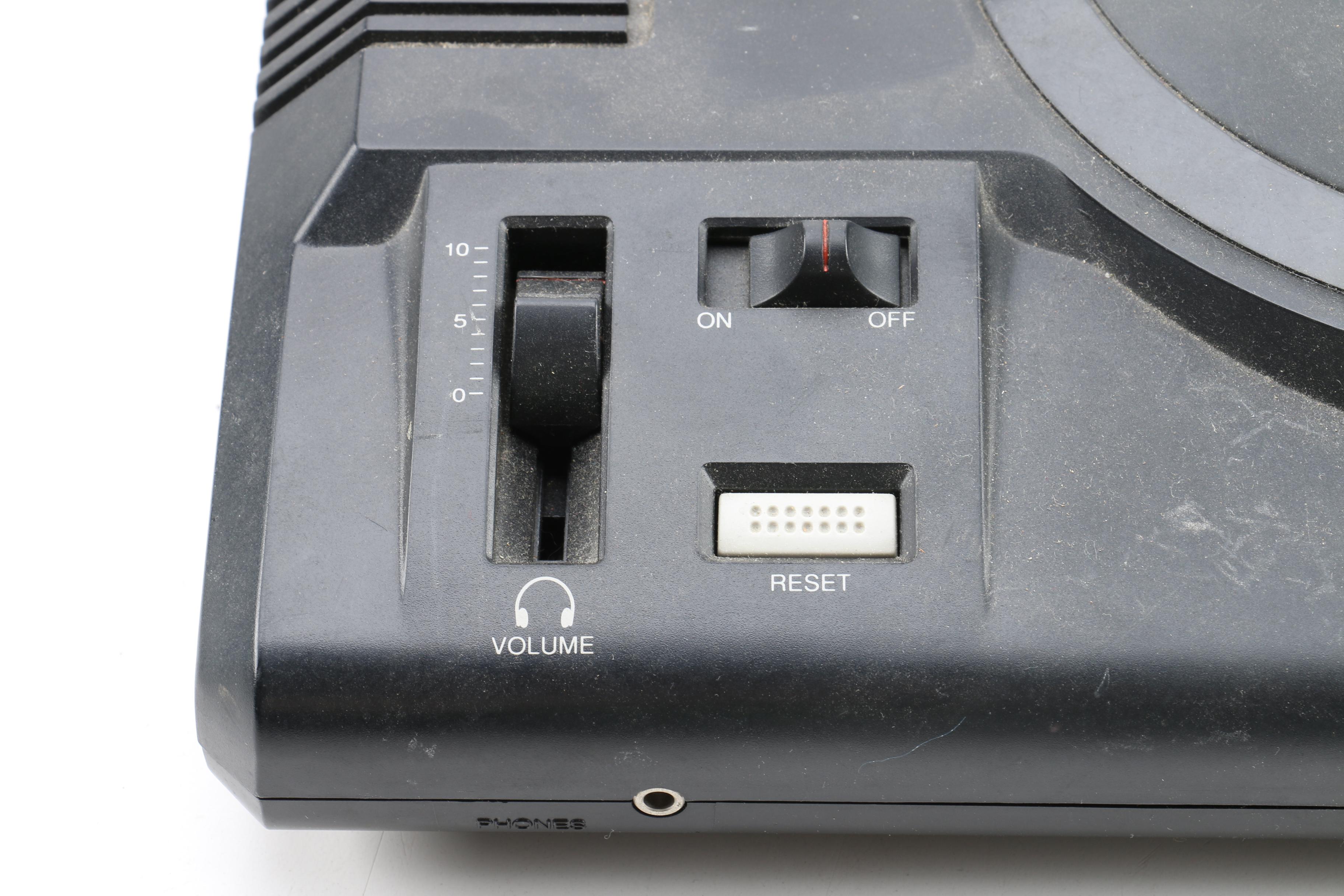 Sega Genesis Game Console with Controllers and "NBA Live 96"