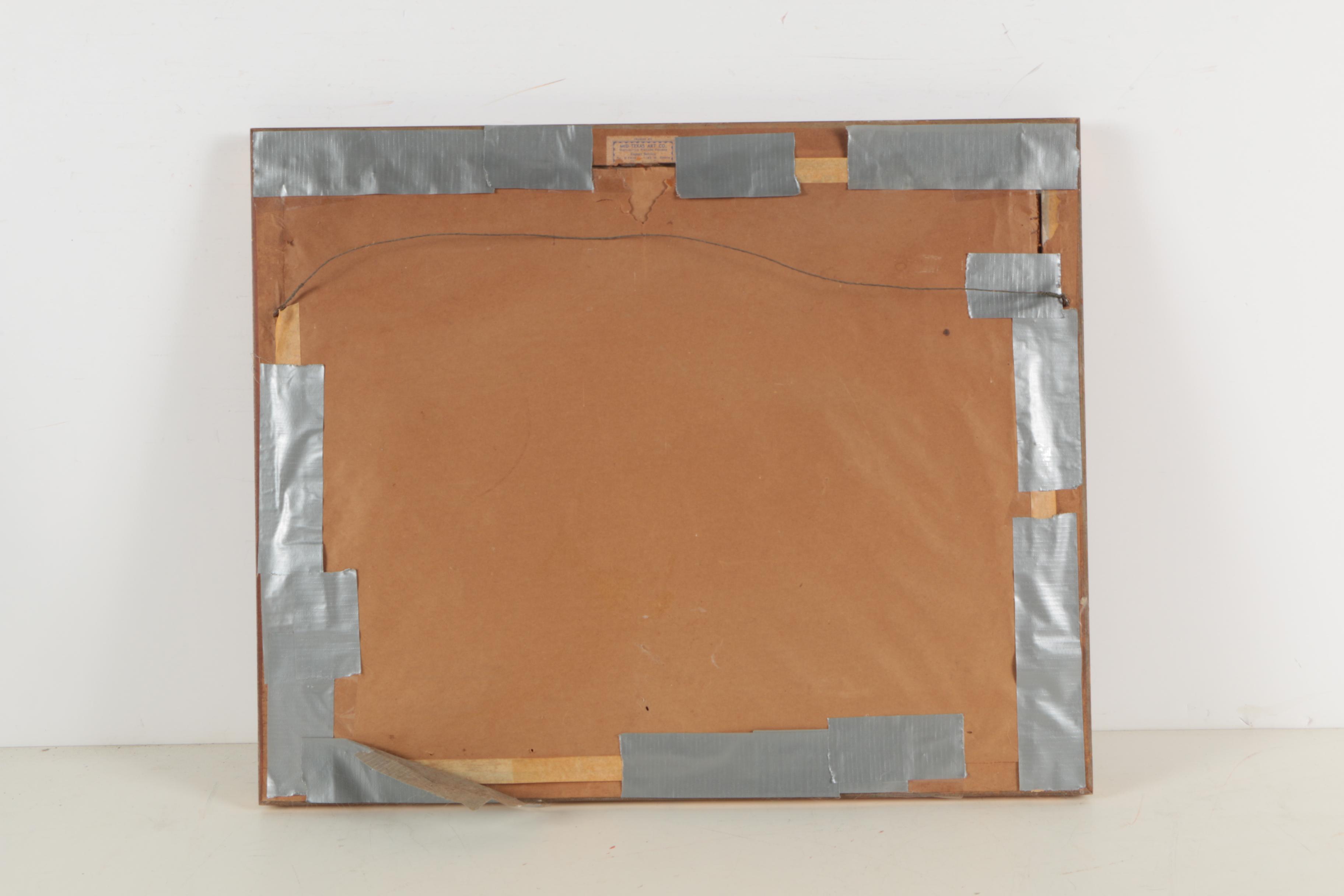 East Asian Silk Embroidery of a Pagoda in a Garden