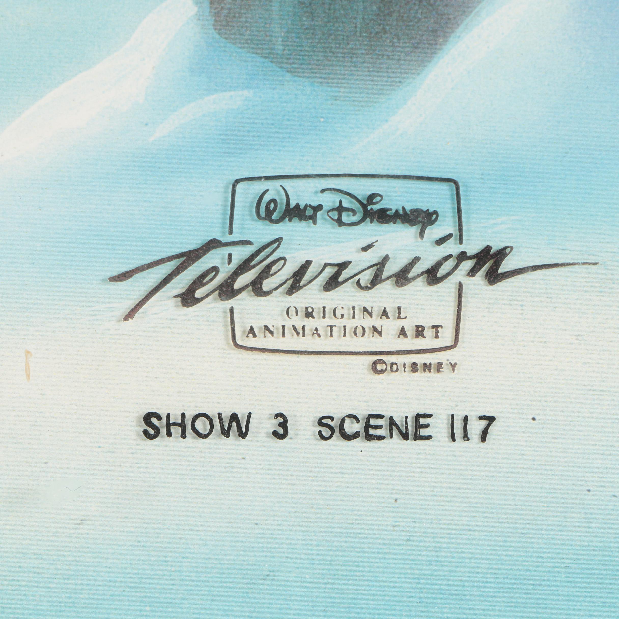 Production Cel and Clean-Up Drawing "The Lion King's Timon & Pumbaa"