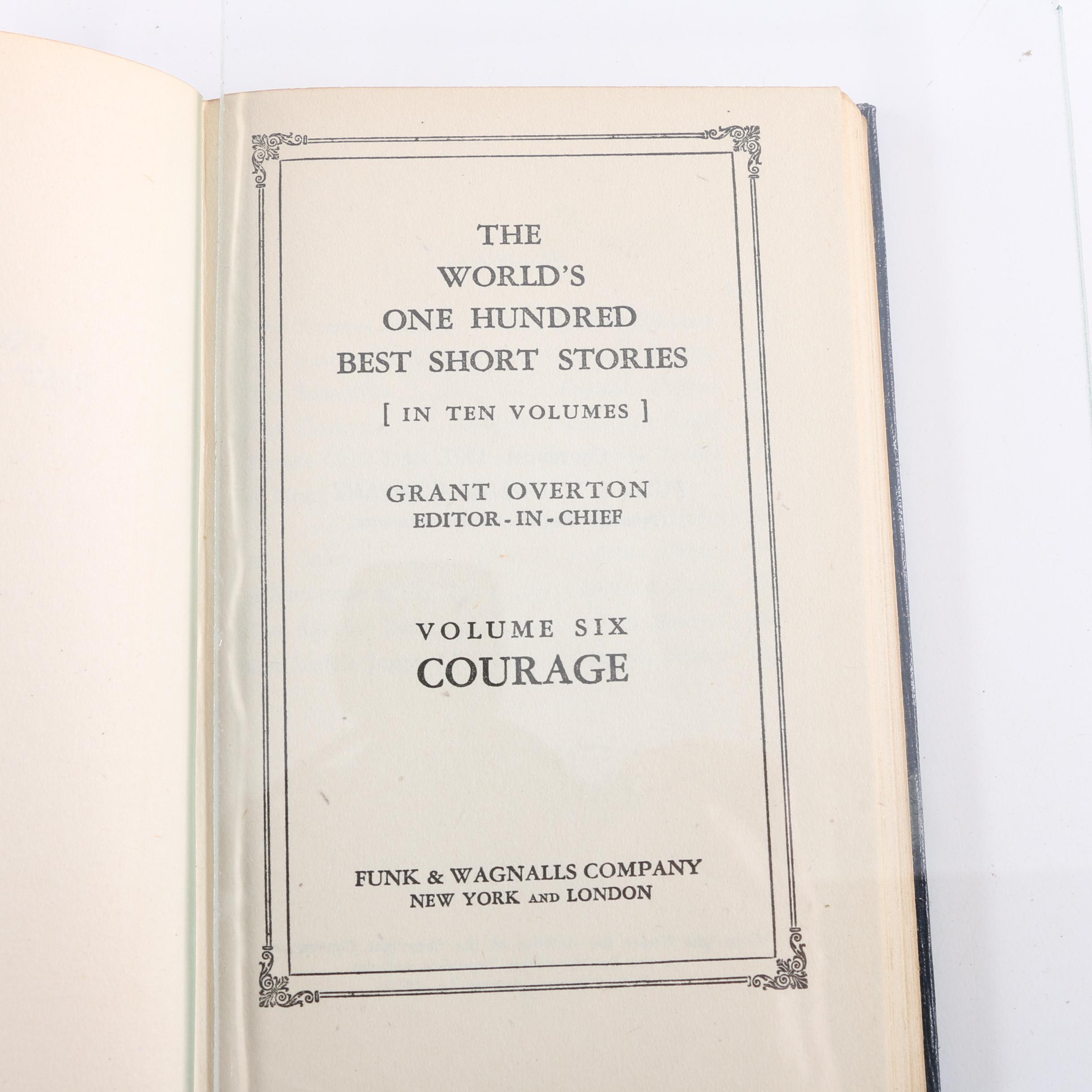1927 "The World's One Hundred Best Short Stories" in Ten Volumes