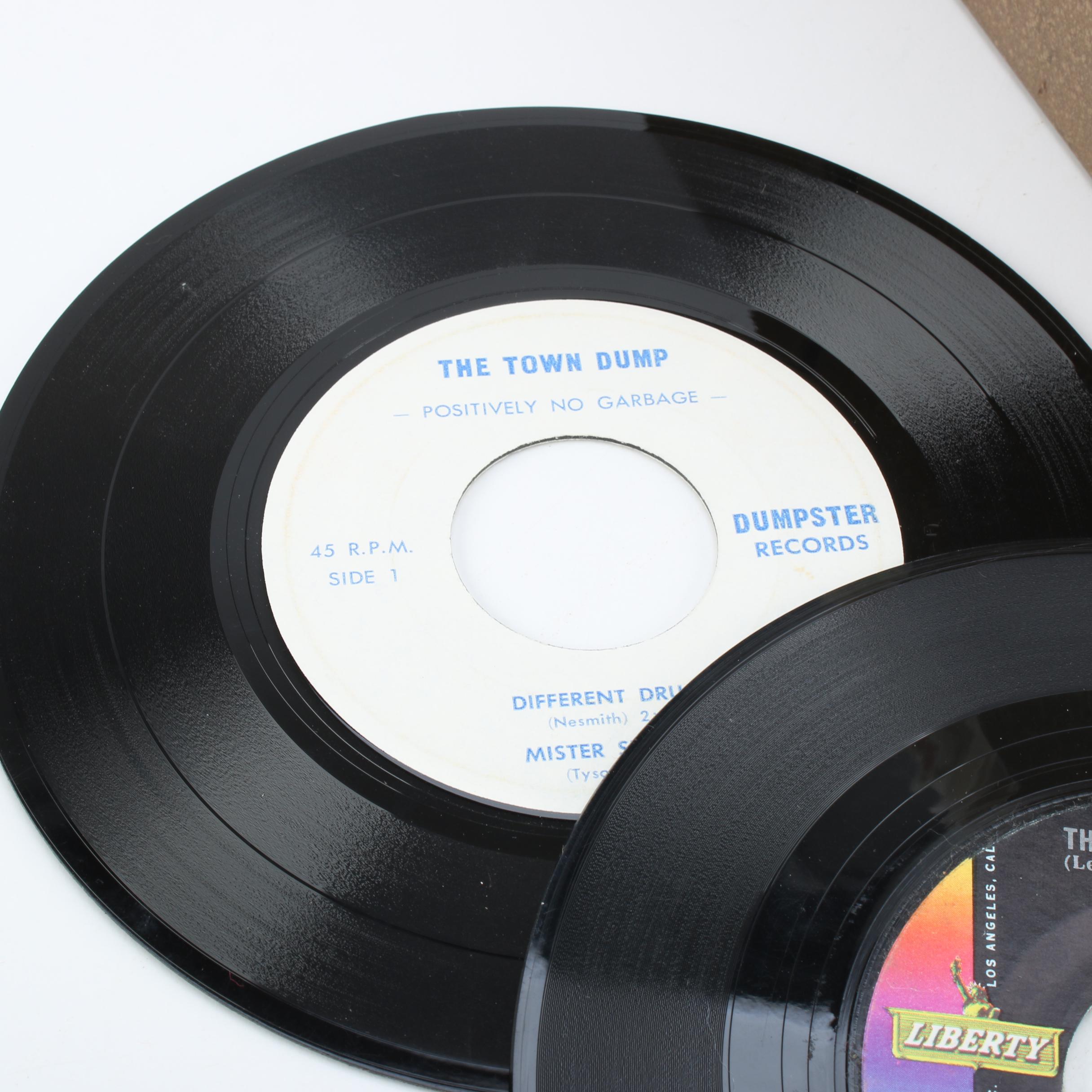 Metal Case of 45 rpm Records Including The Rolling Stones