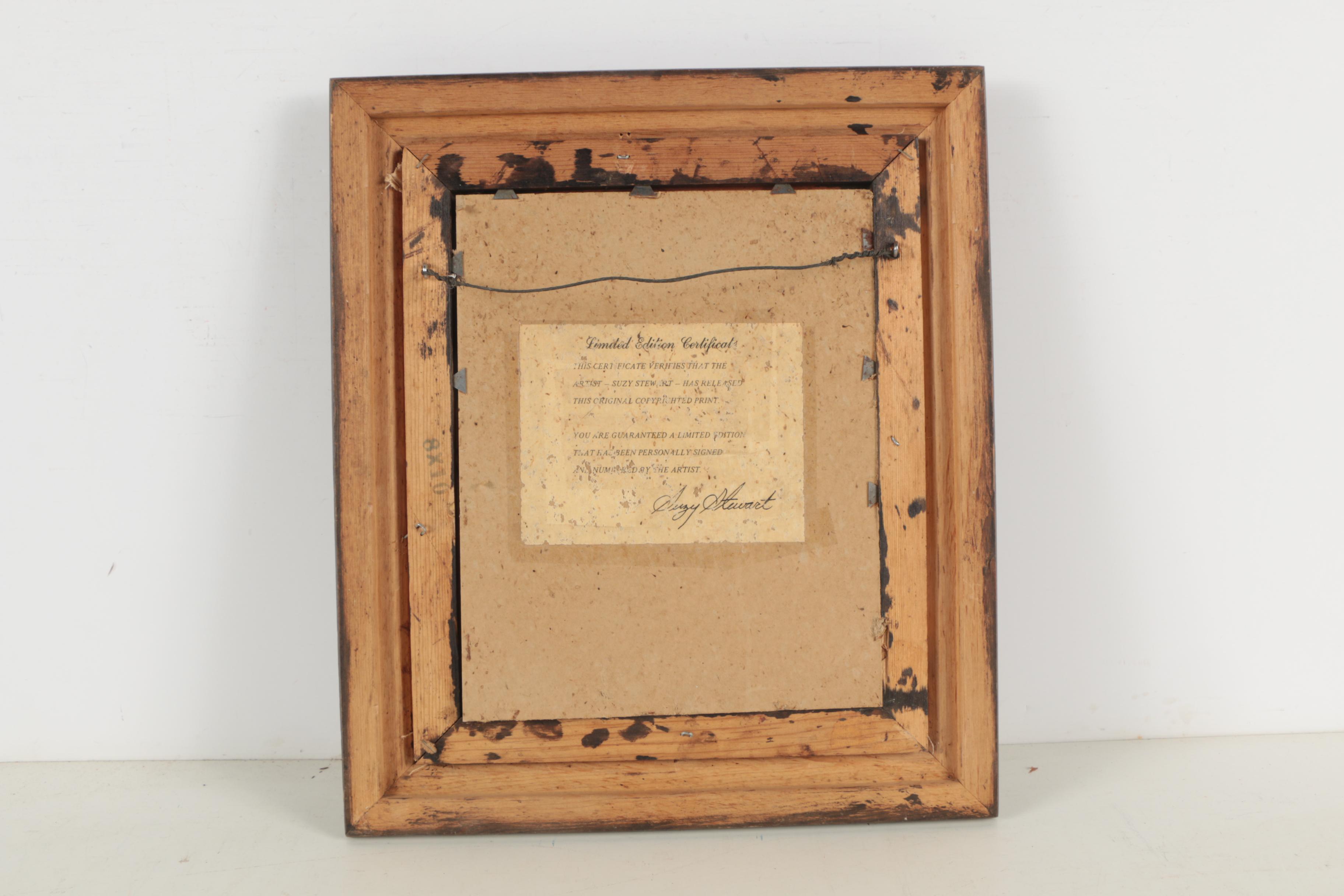 Suzy Stewart Hand-Colored Lithograph of Koala