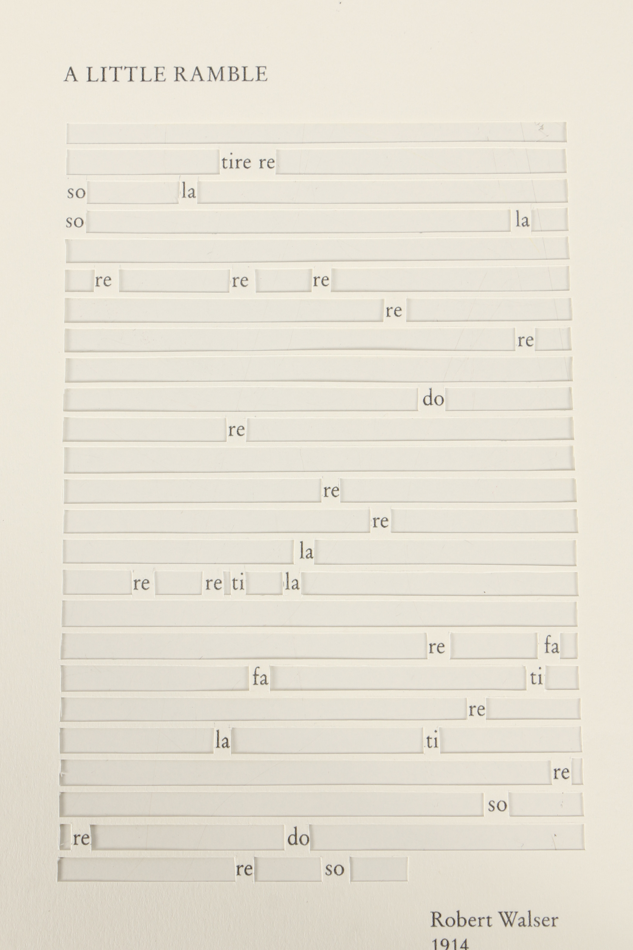 Jane Benson Hand-Cut Inkjet Print "A Little Ramble"