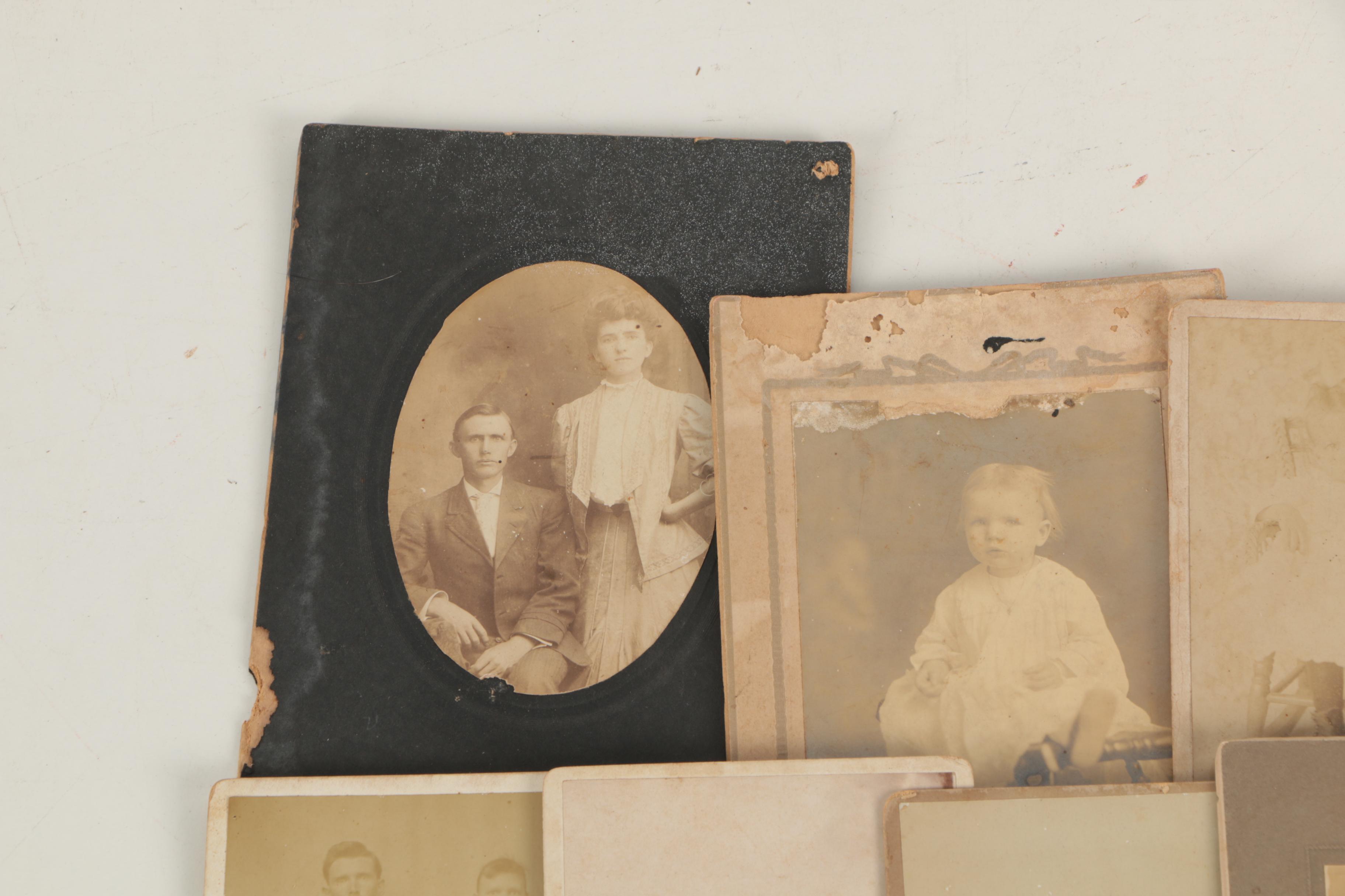 Antique Silver Print Carte de Visite, Cabinet Cards, and Photographs