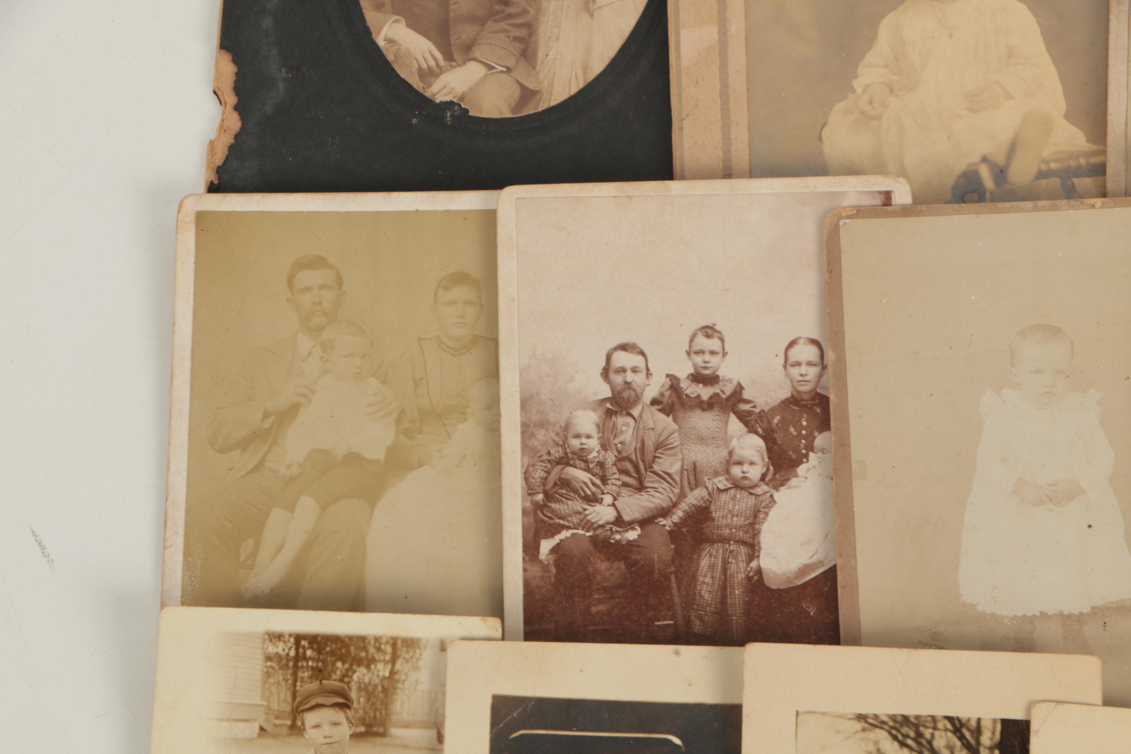 Antique Silver Print Carte de Visite, Cabinet Cards, and Photographs