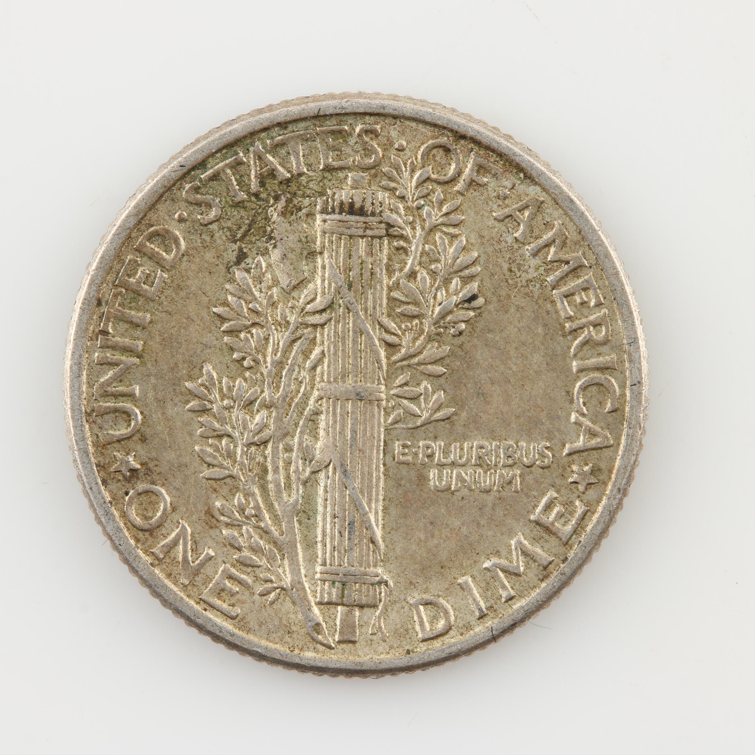 Group of Antique and Vintage U.S. Silver Dimes and Silver Quarters