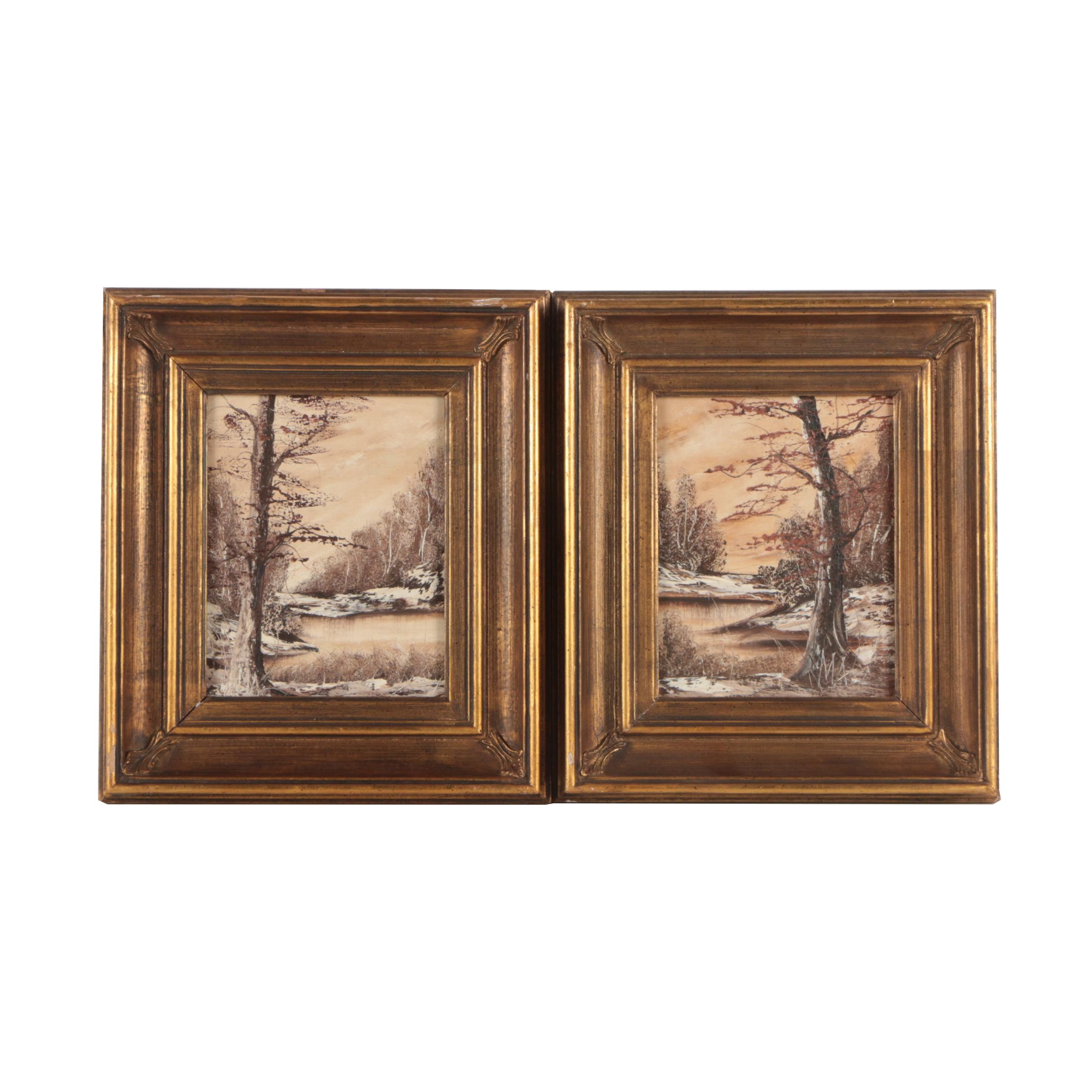 R. A. McIntyre Oil Paintings of Landscapes