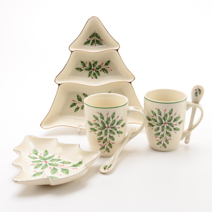 Lenox "Holiday" Porcelain Serveware