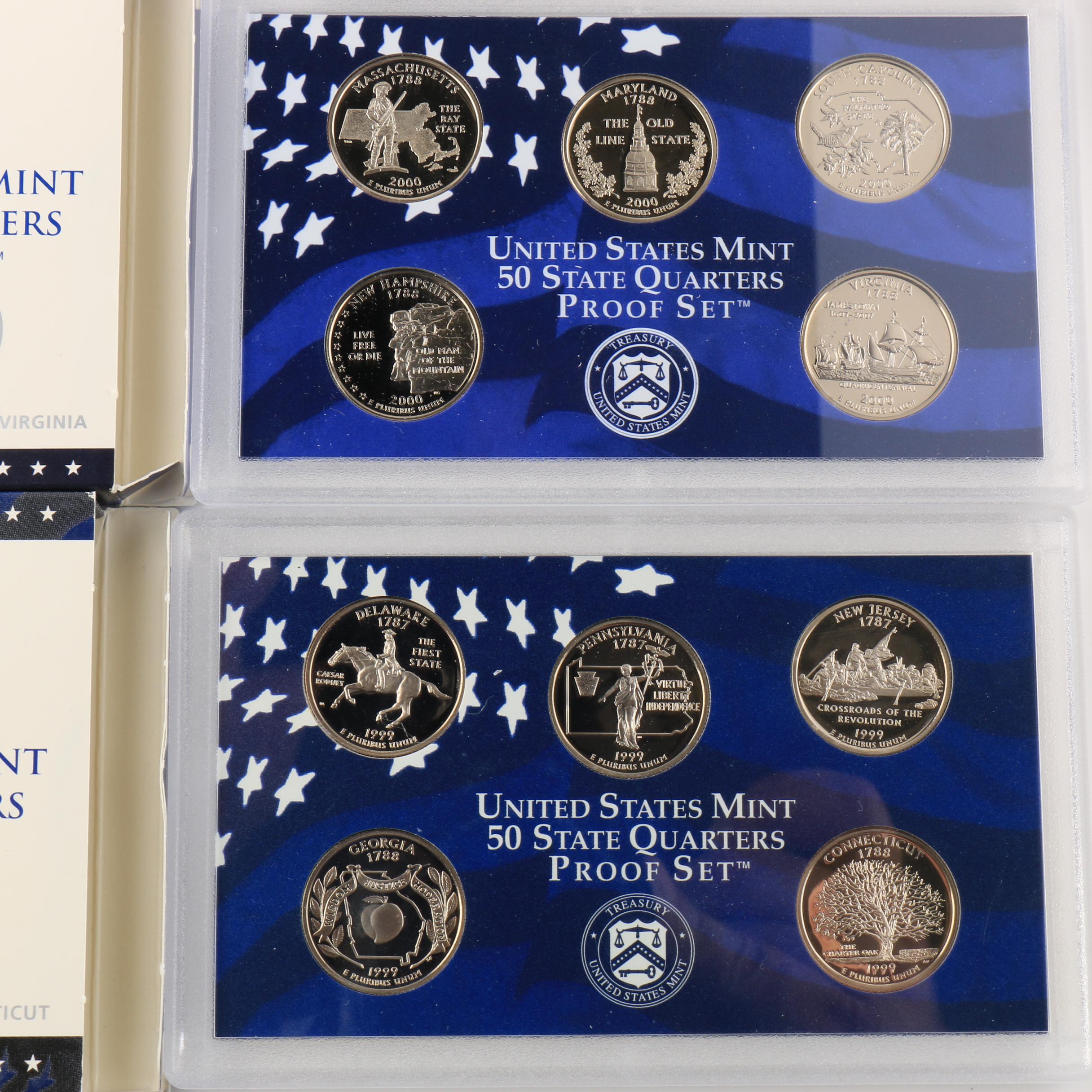 Ten U.S. Mint Statehood Quarters Proof Sets