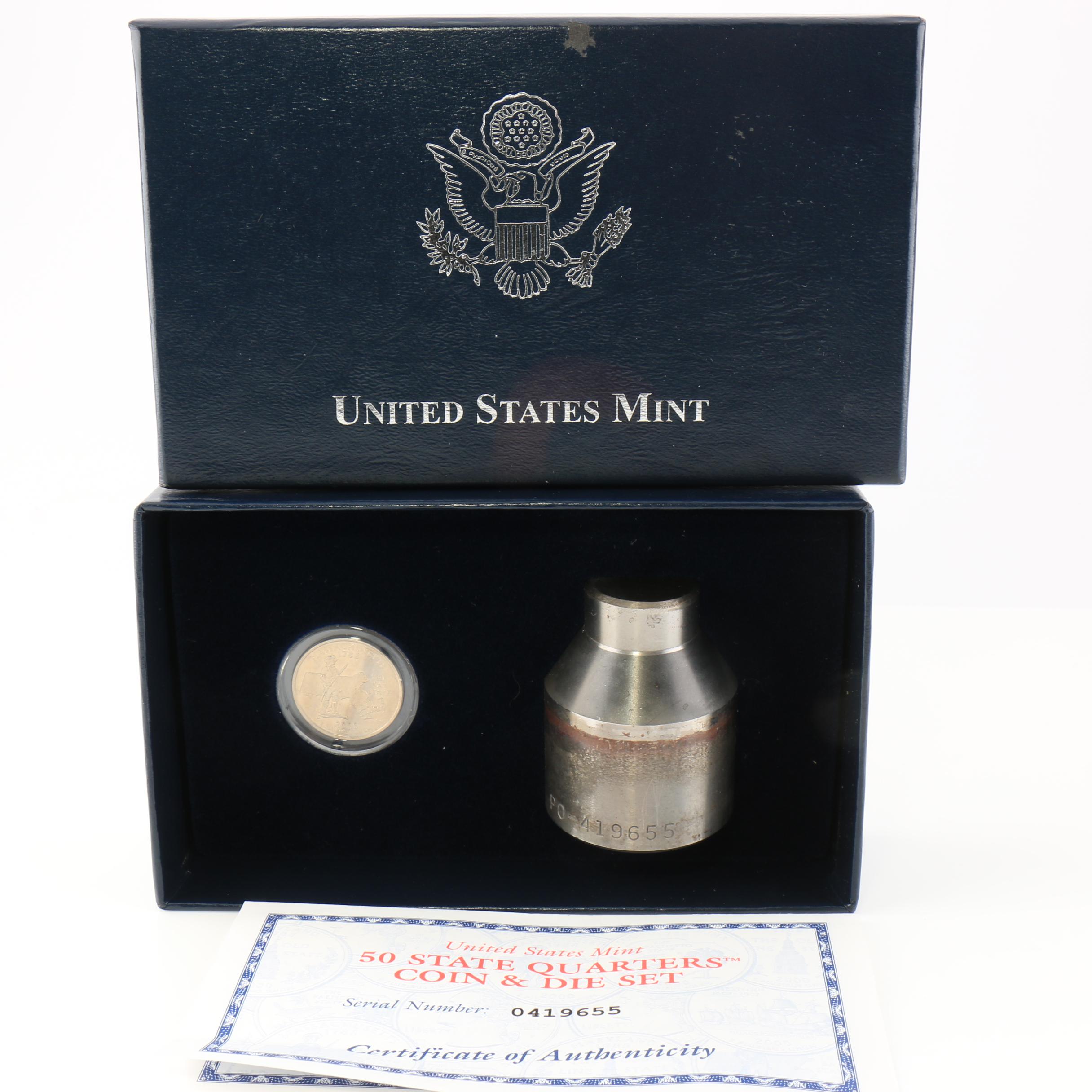 U.S. Mint Statehood Quarter and Die Set