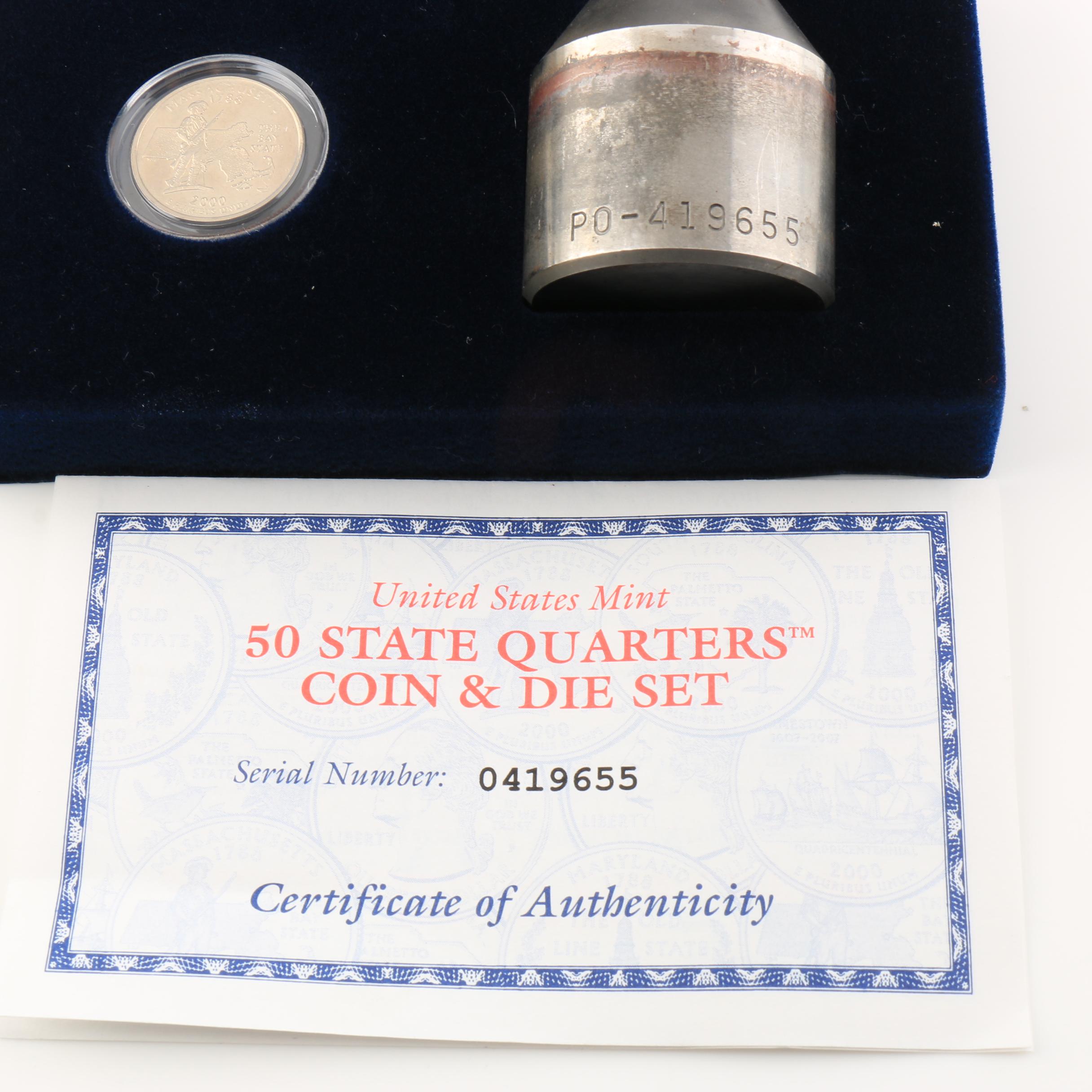 U.S. Mint Statehood Quarter and Die Set