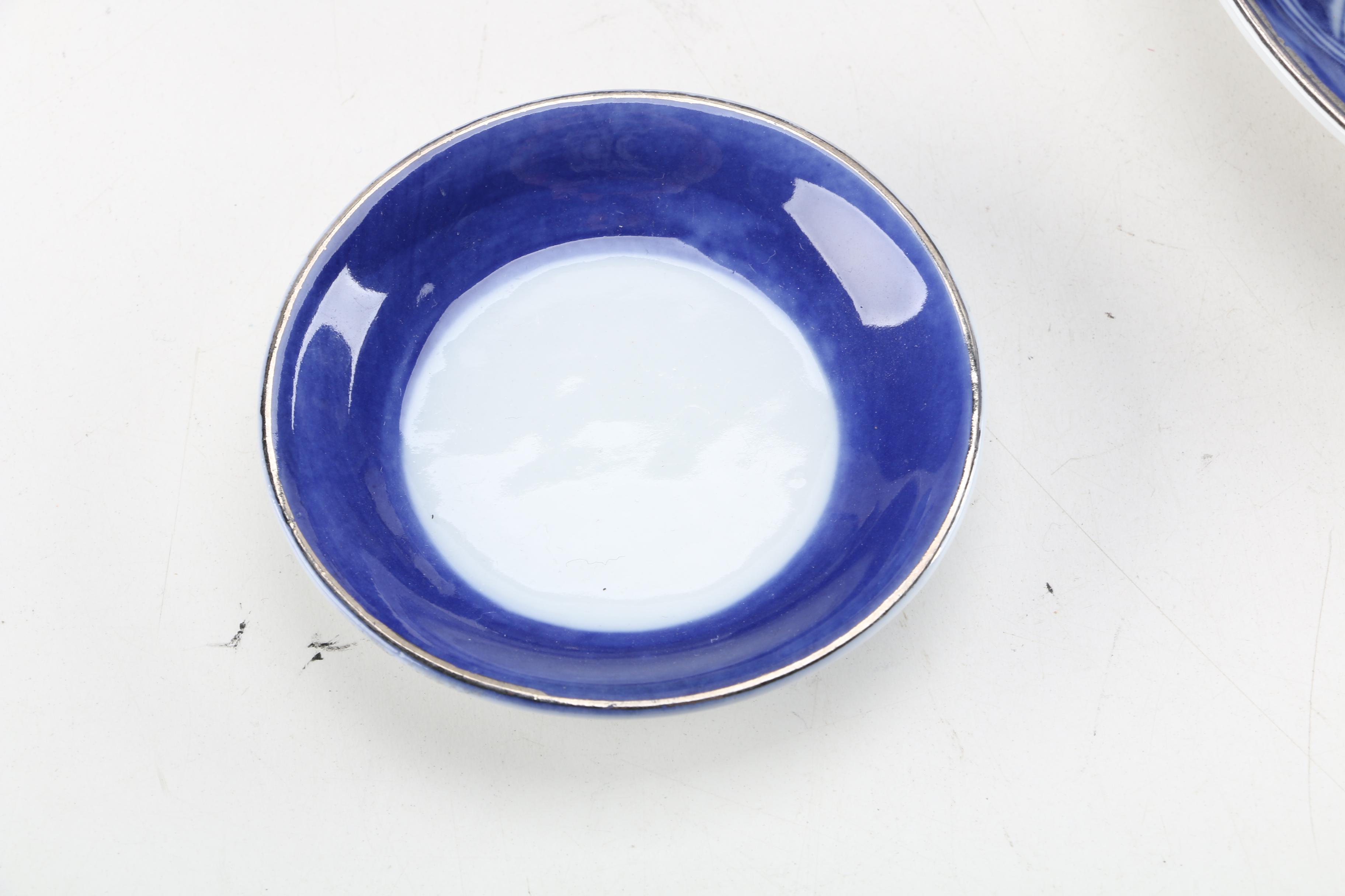 Bombay Company "Tile" Porcelain Coffee and Tea Service