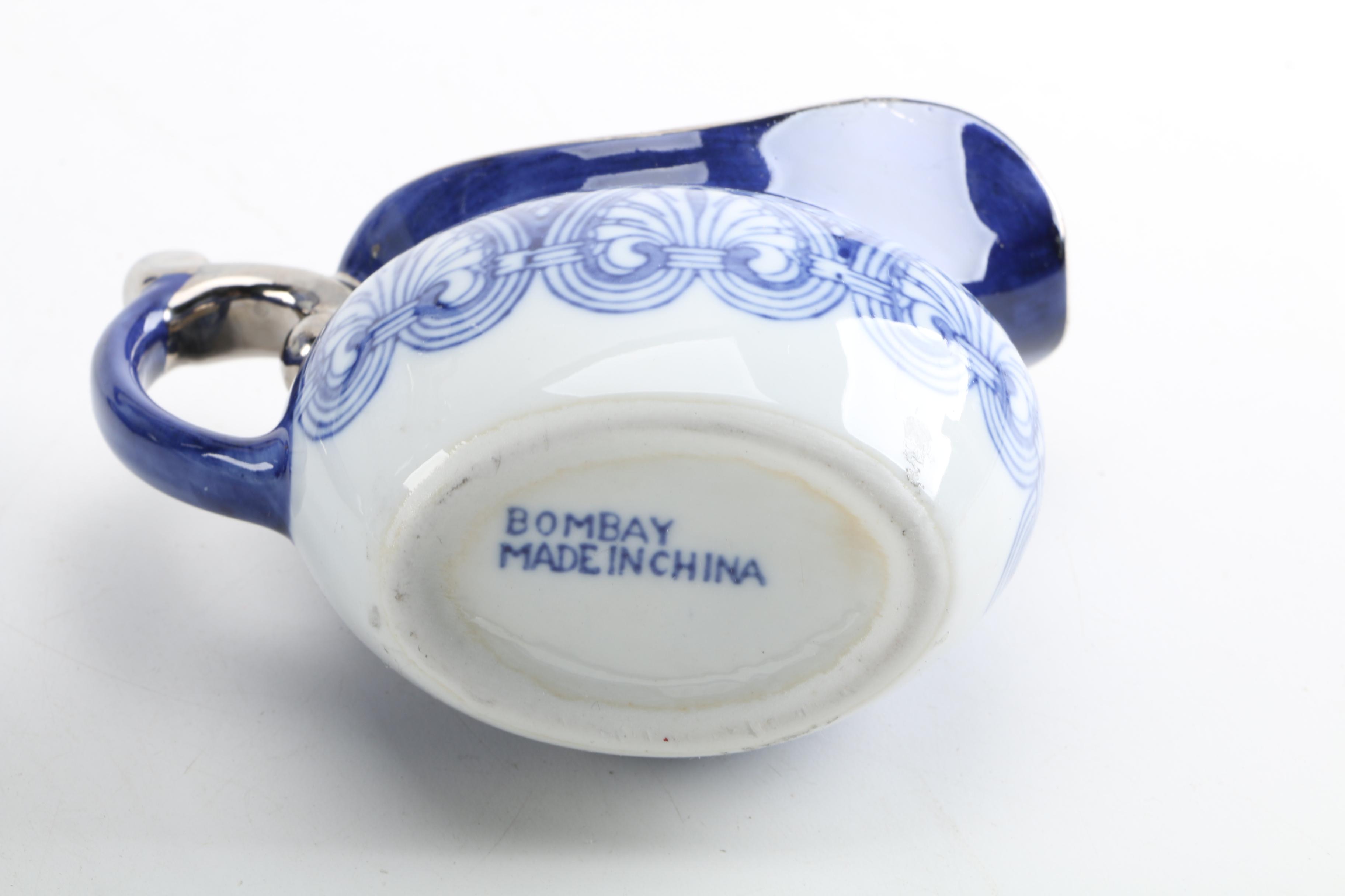 Bombay Company "Tile" Porcelain Coffee and Tea Service