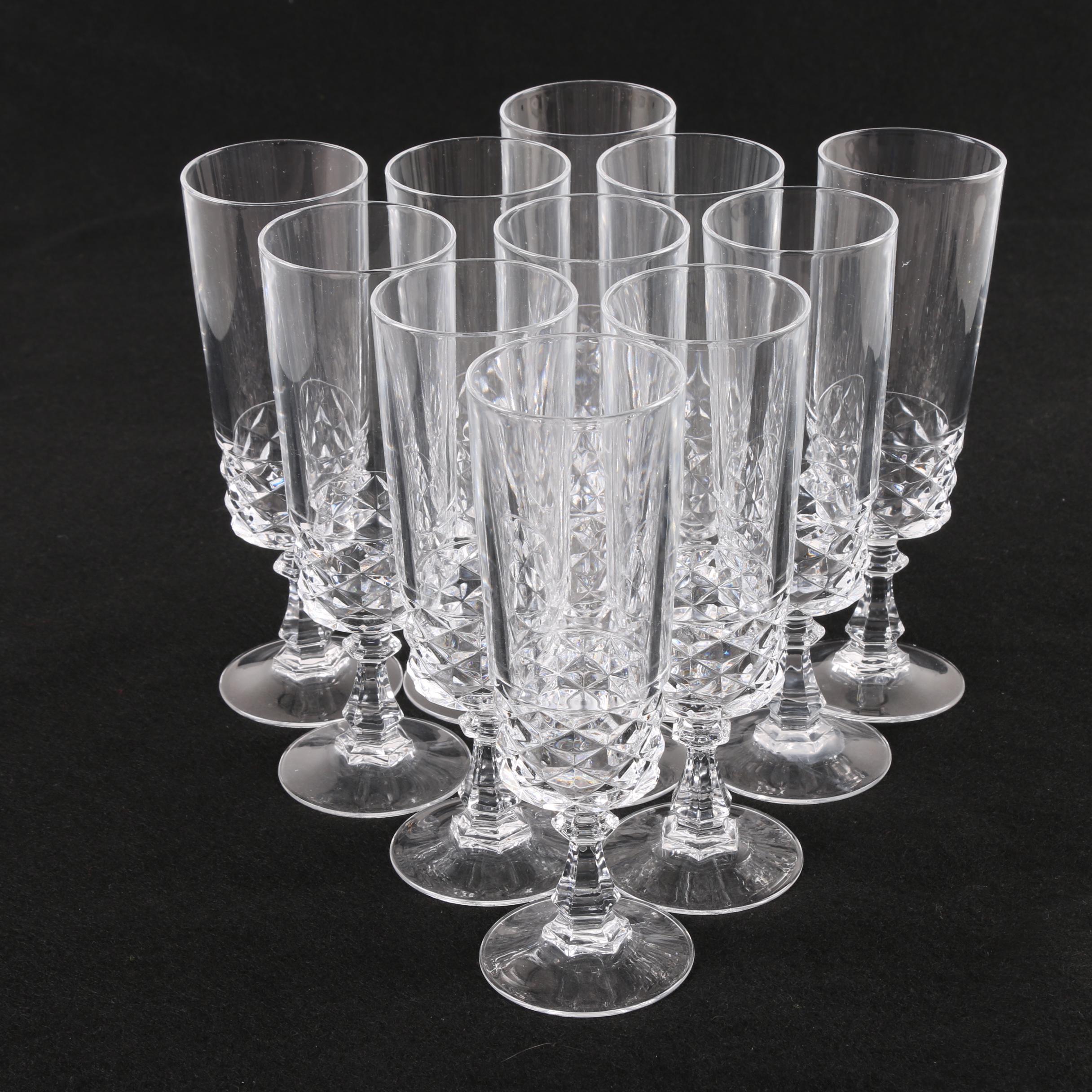 Cristal D'Arques-Durand "Diamond" Champagne Flutes