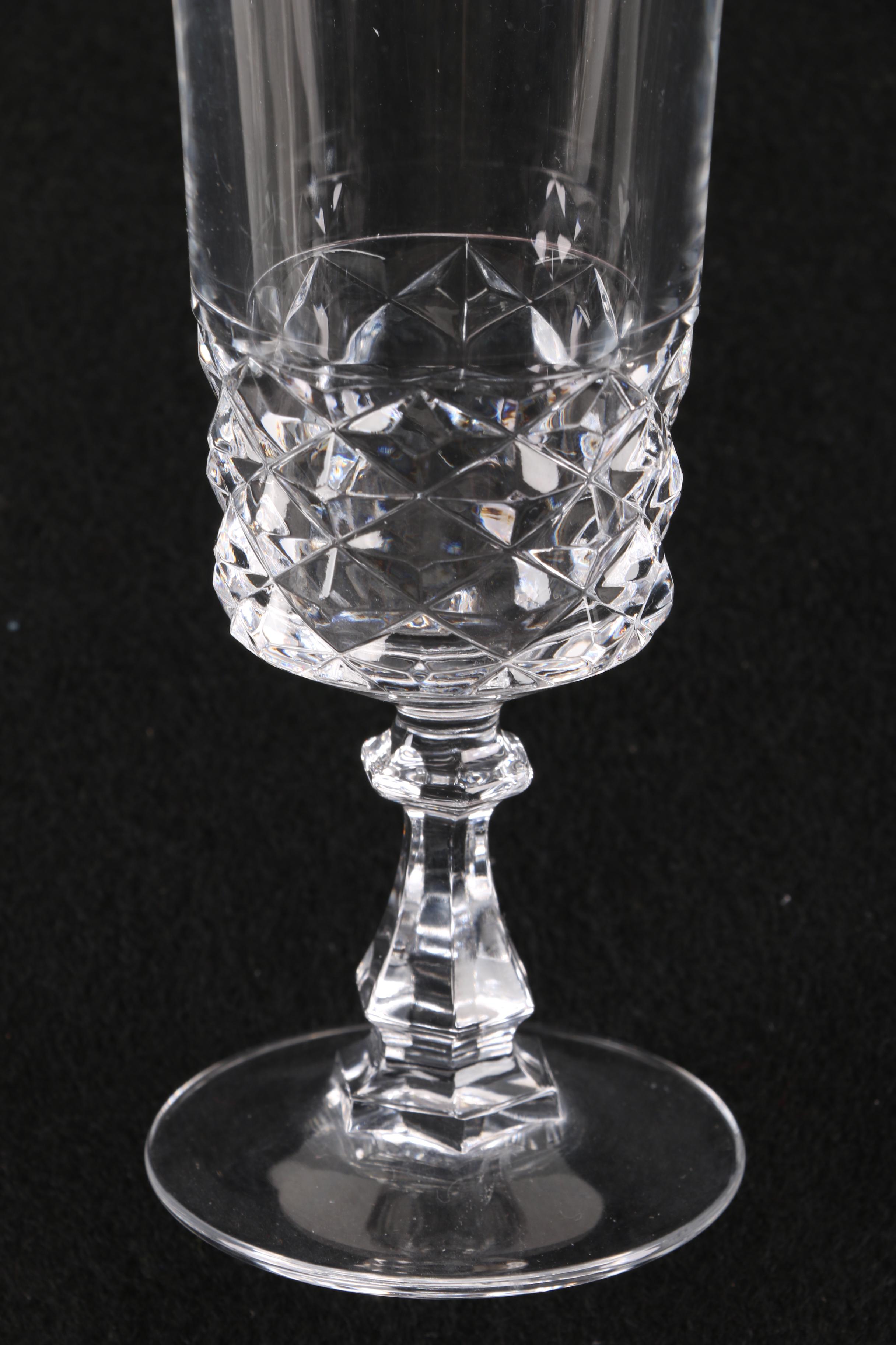 Cristal D'Arques-Durand "Diamond" Champagne Flutes