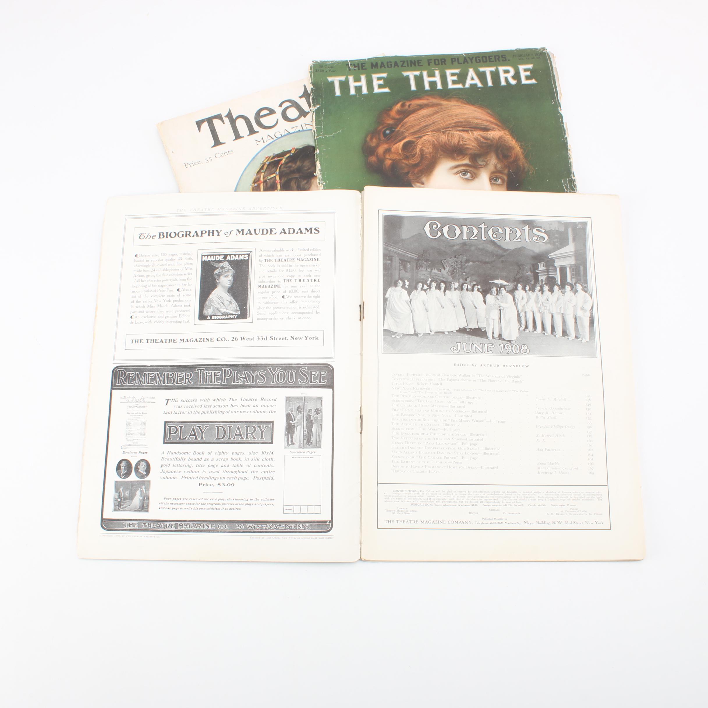 Early 1900s "The Theatre" and "Theatre Magazine"