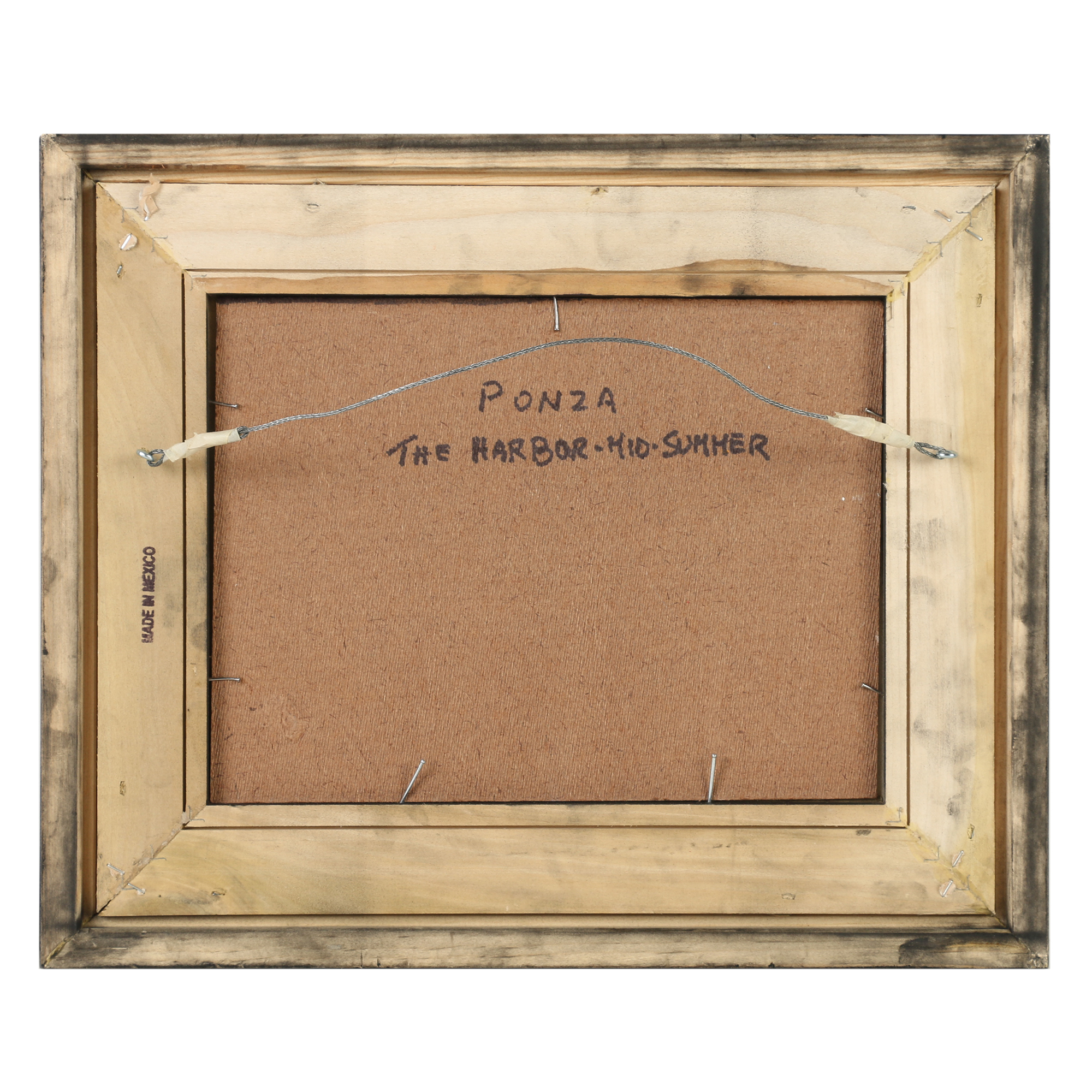 Nino Pippa Oil Painting "Ponza - The Harbor Midsummer"