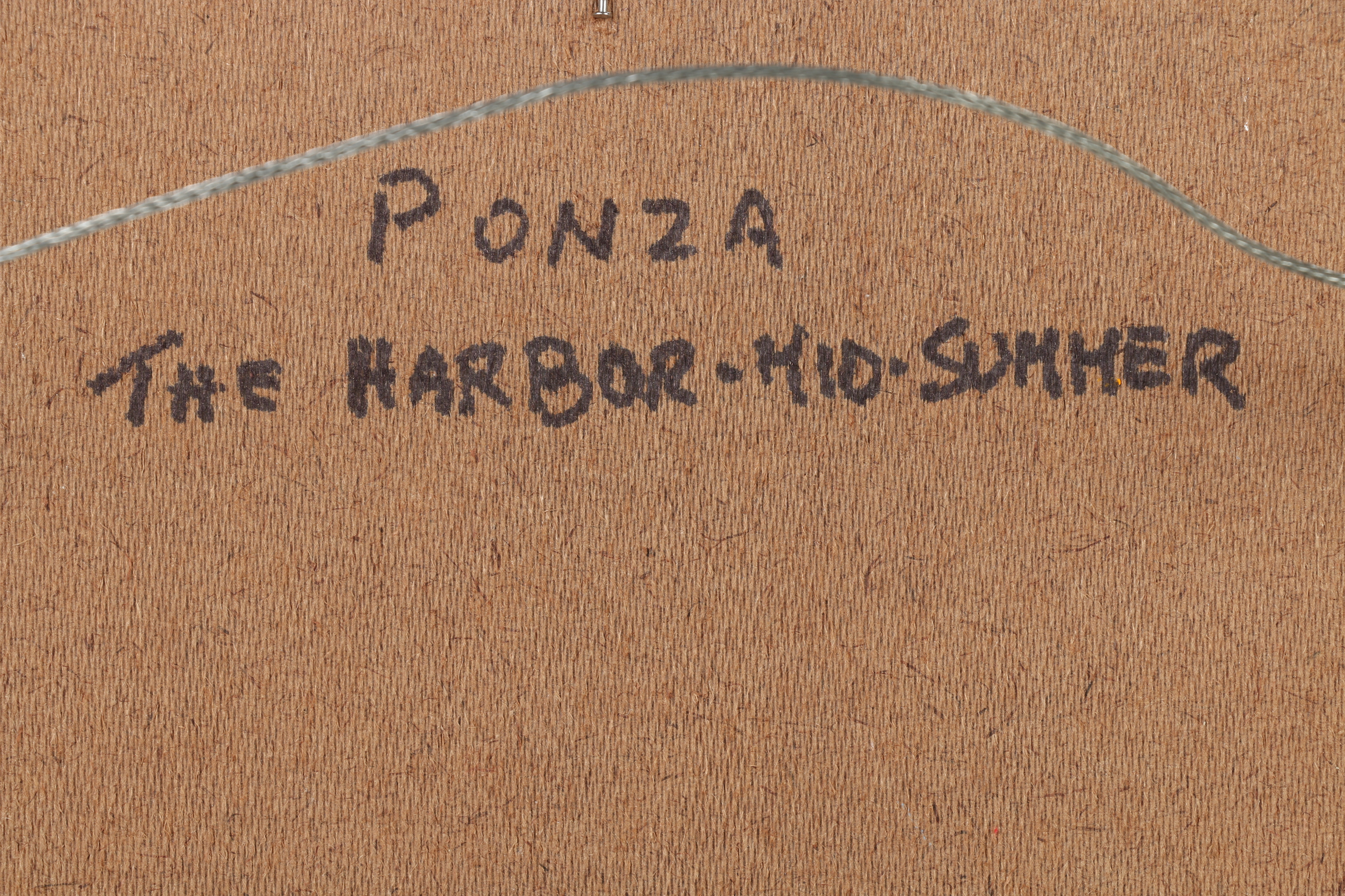 Nino Pippa Oil Painting "Ponza - The Harbor Midsummer"