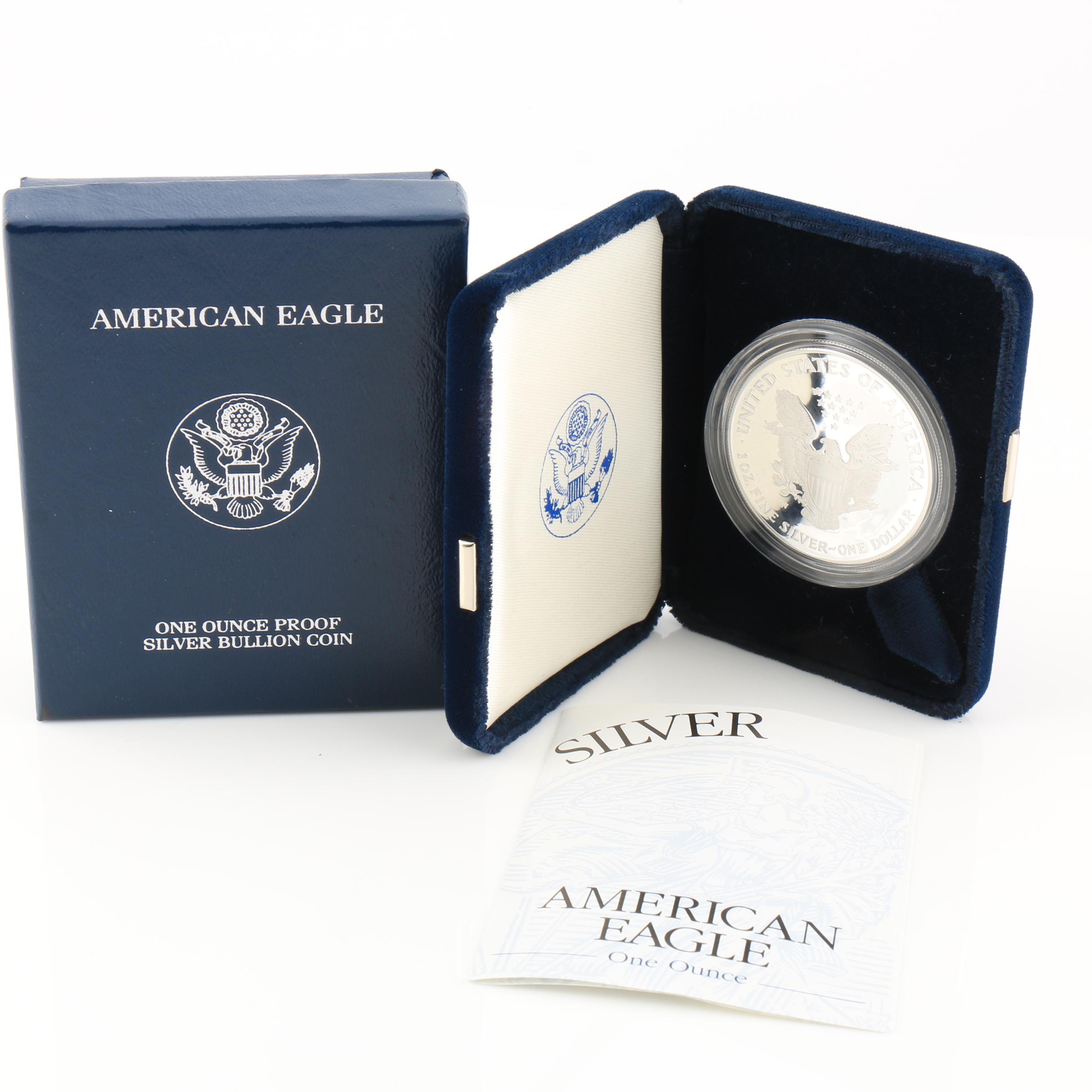 2002-W Walking Liberty Silver Eagle Proof Bullion Coin