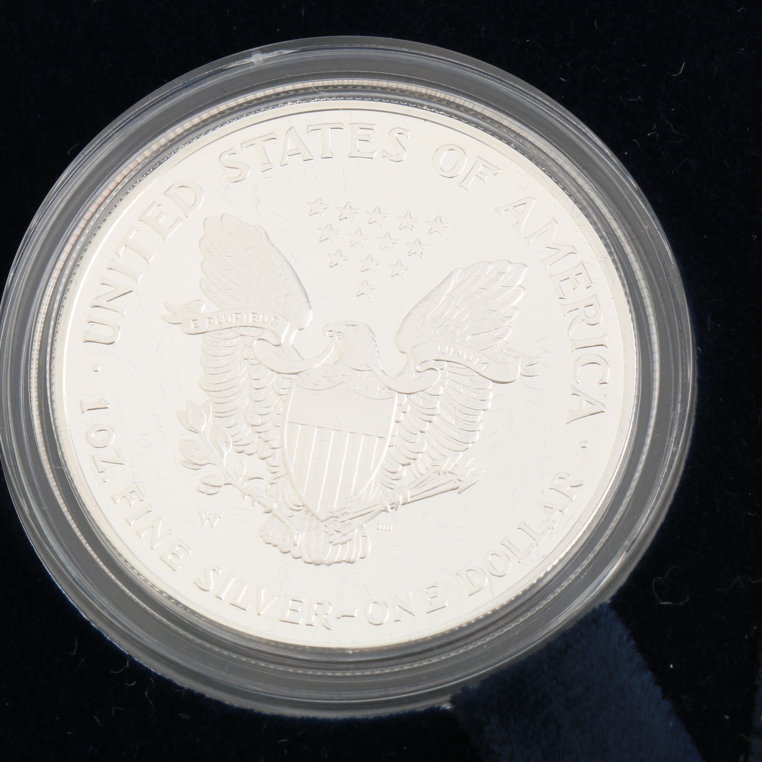 2002-W Walking Liberty Silver Eagle Proof Bullion Coin