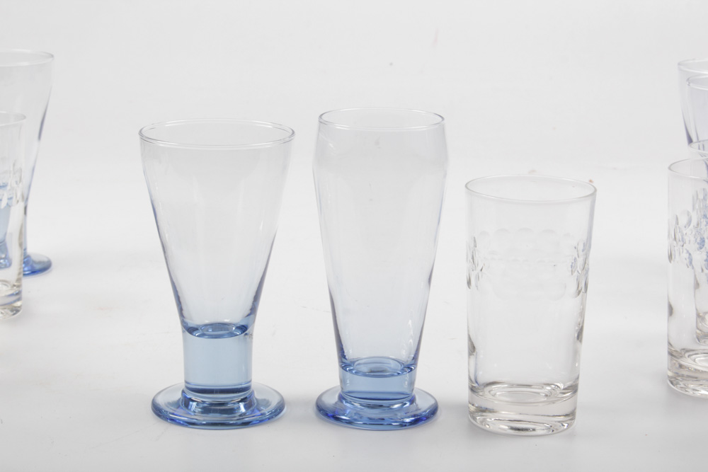 Glass Tumblers and Sundae Cups