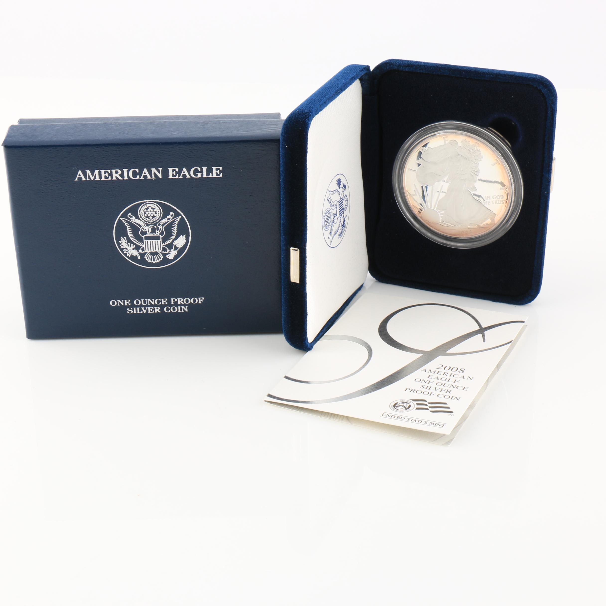 2008-W Walking Liberty Silver Eagle Proof Bullion Coin