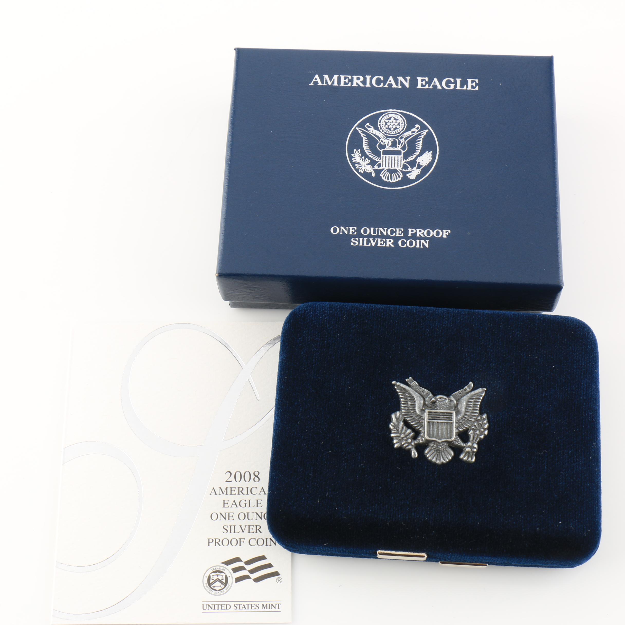 2008-W Walking Liberty Silver Eagle Proof Bullion Coin