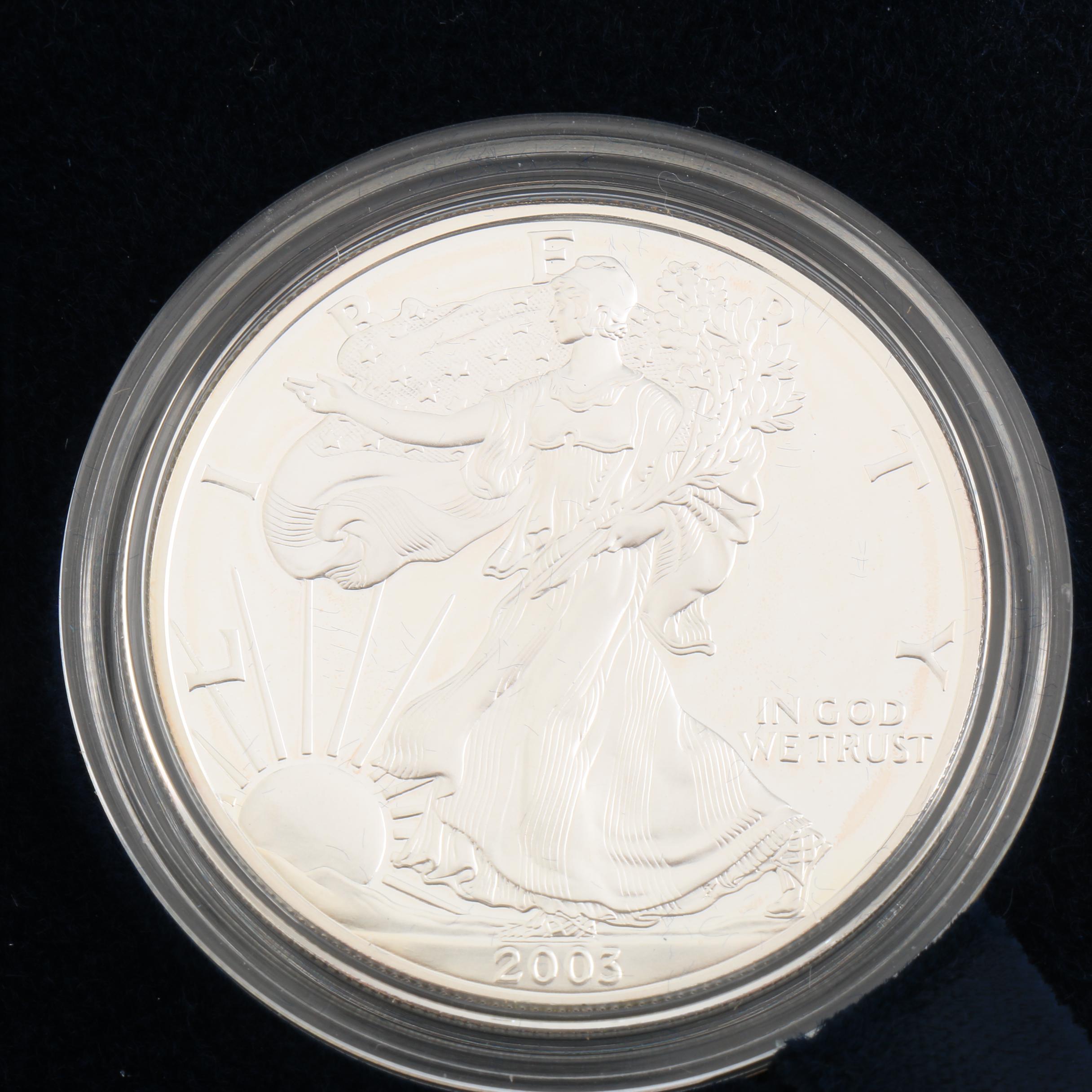 2003-W Walking Liberty Silver Eagle Proof Bullion Coin