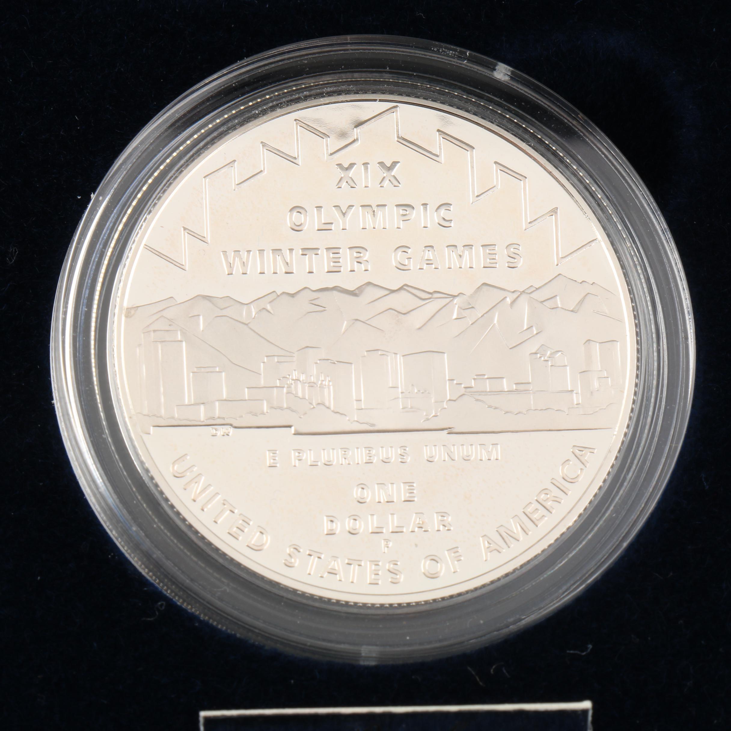 2002 Salt Lake Olympic Winter Games Commemorative Proof Silver Dollar