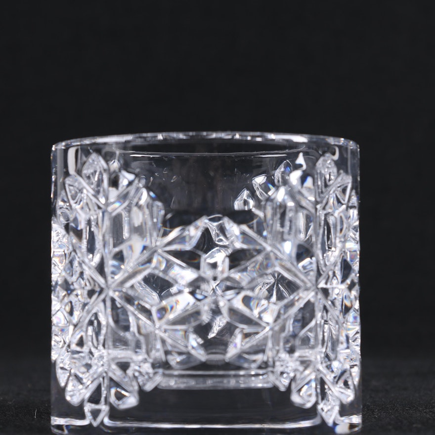 Tiffany & Co. "Snowflake" Crystal Votive Holder