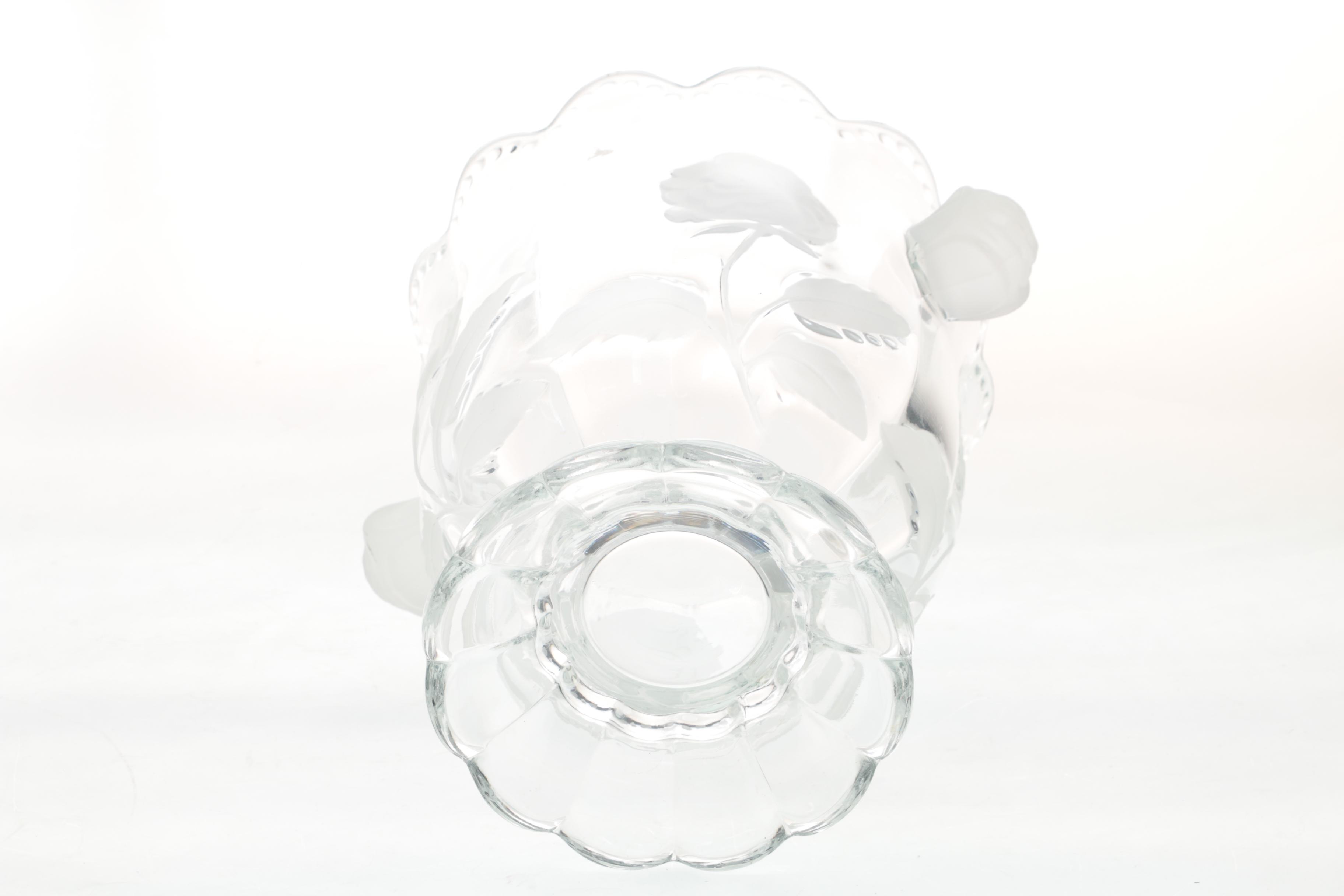 Crystal Clear Industries "Bouquet" Wine Chiller Ice Bucket and Floral Vase