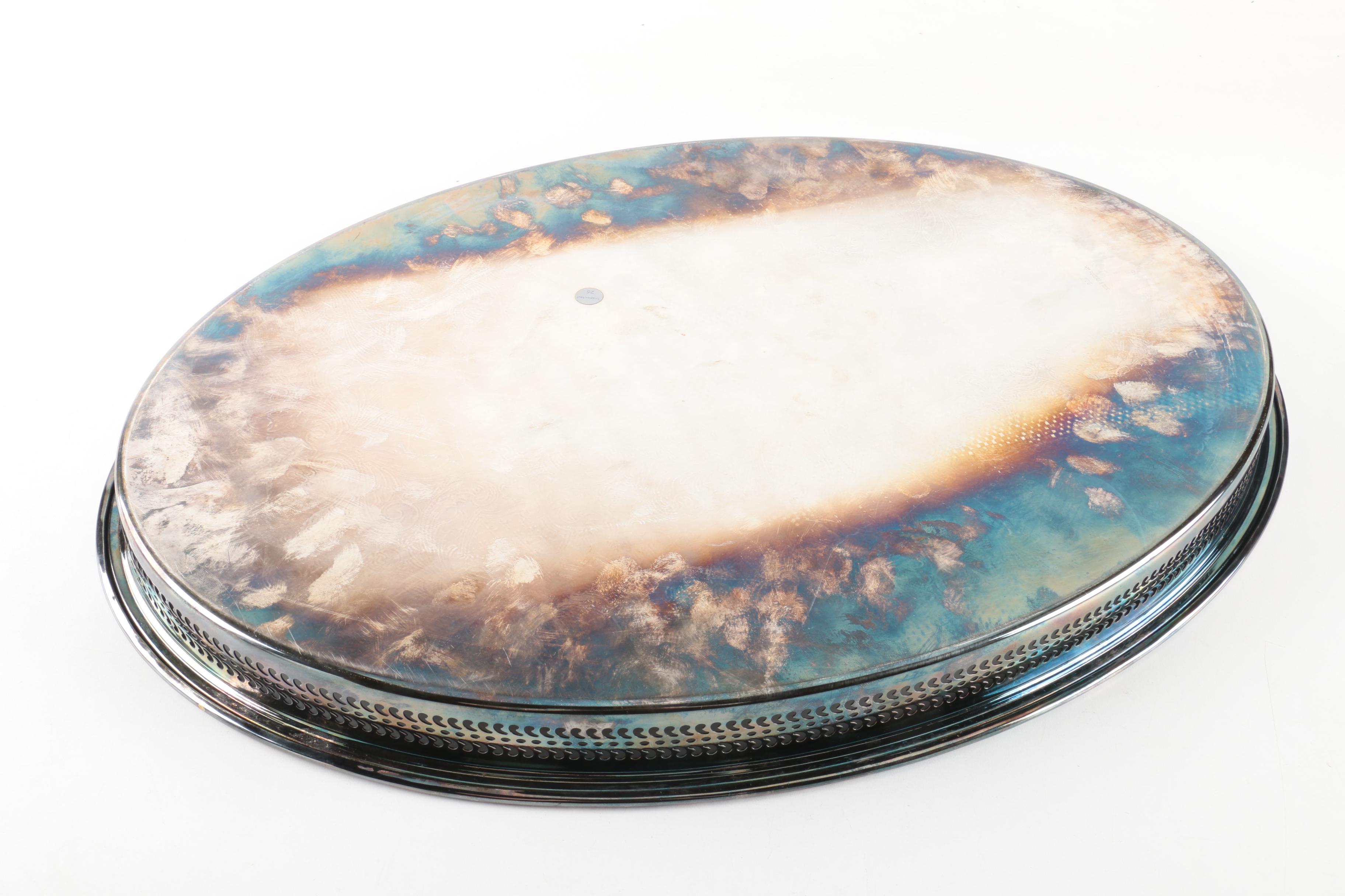 Wm Rogers & Son Silver-Plated Serving Tray