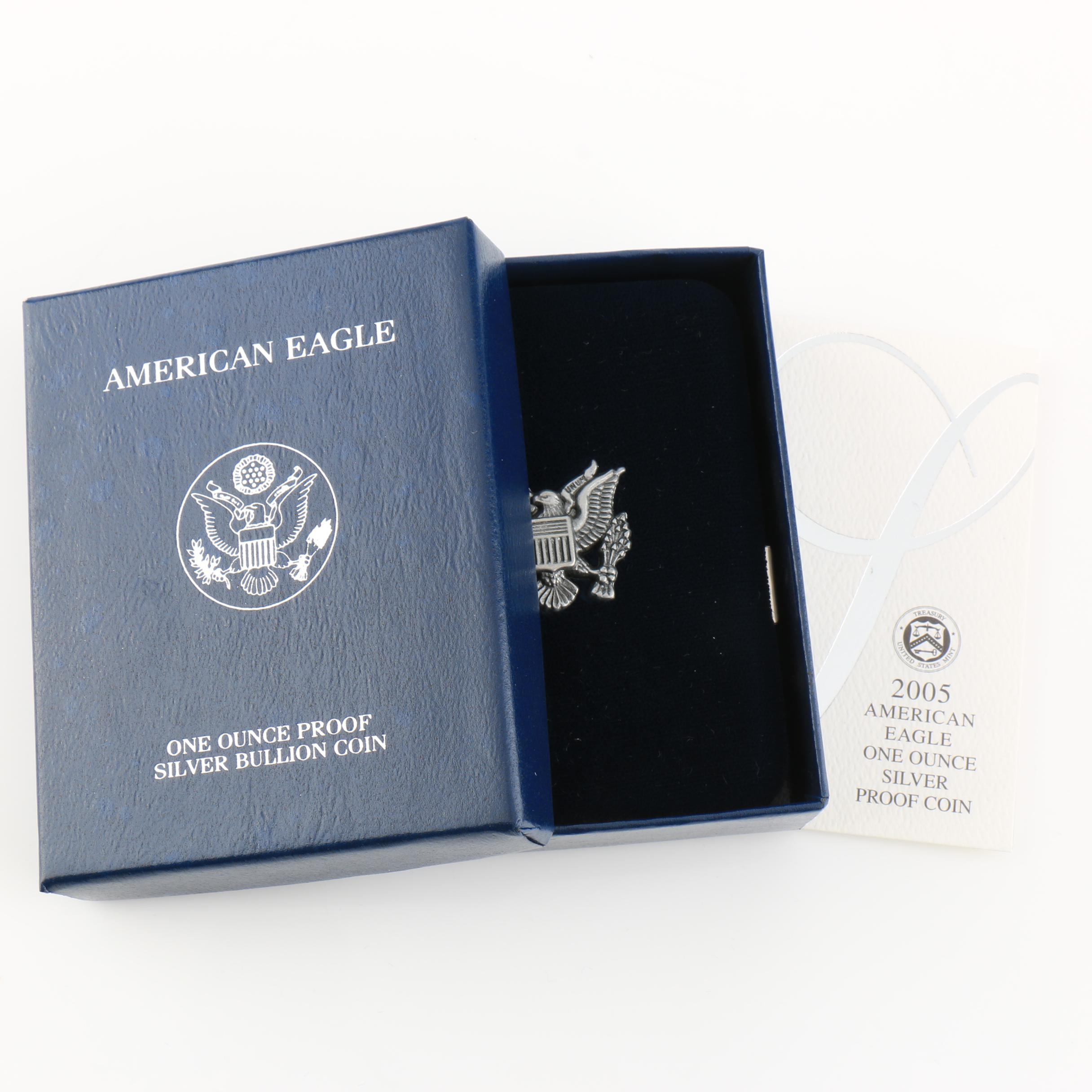 2005-W Walking Liberty Silver Eagle Proof Bullion Coin