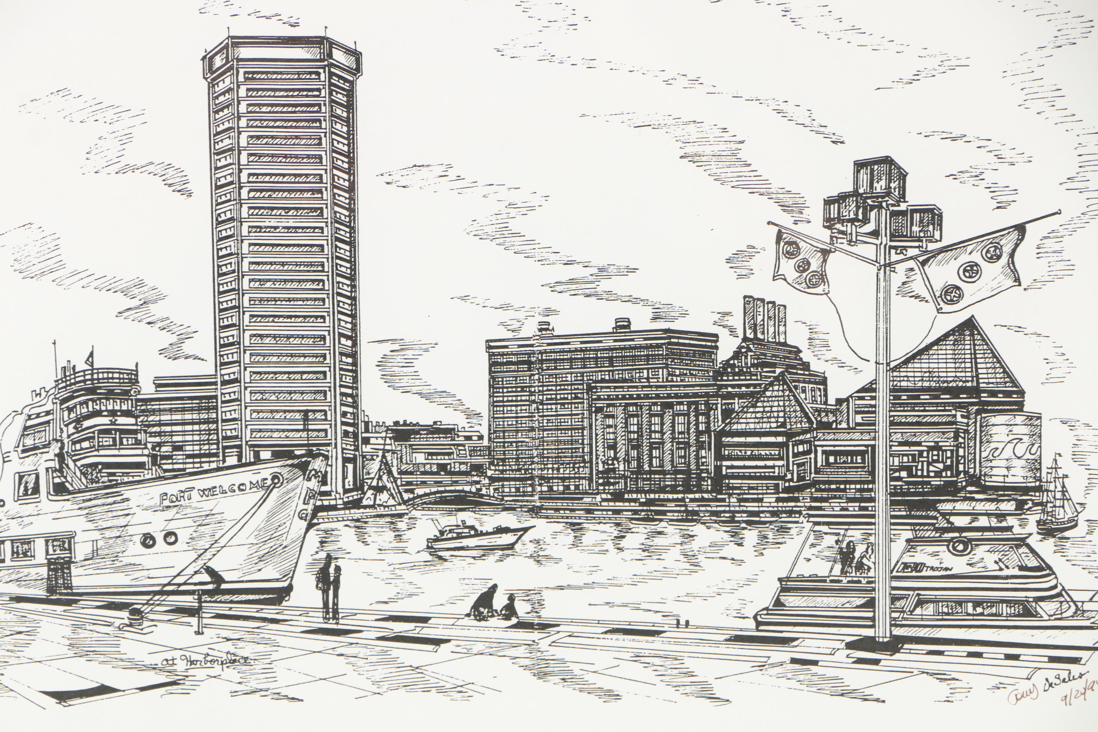 Tony DeSales Lithographs of Baltimore