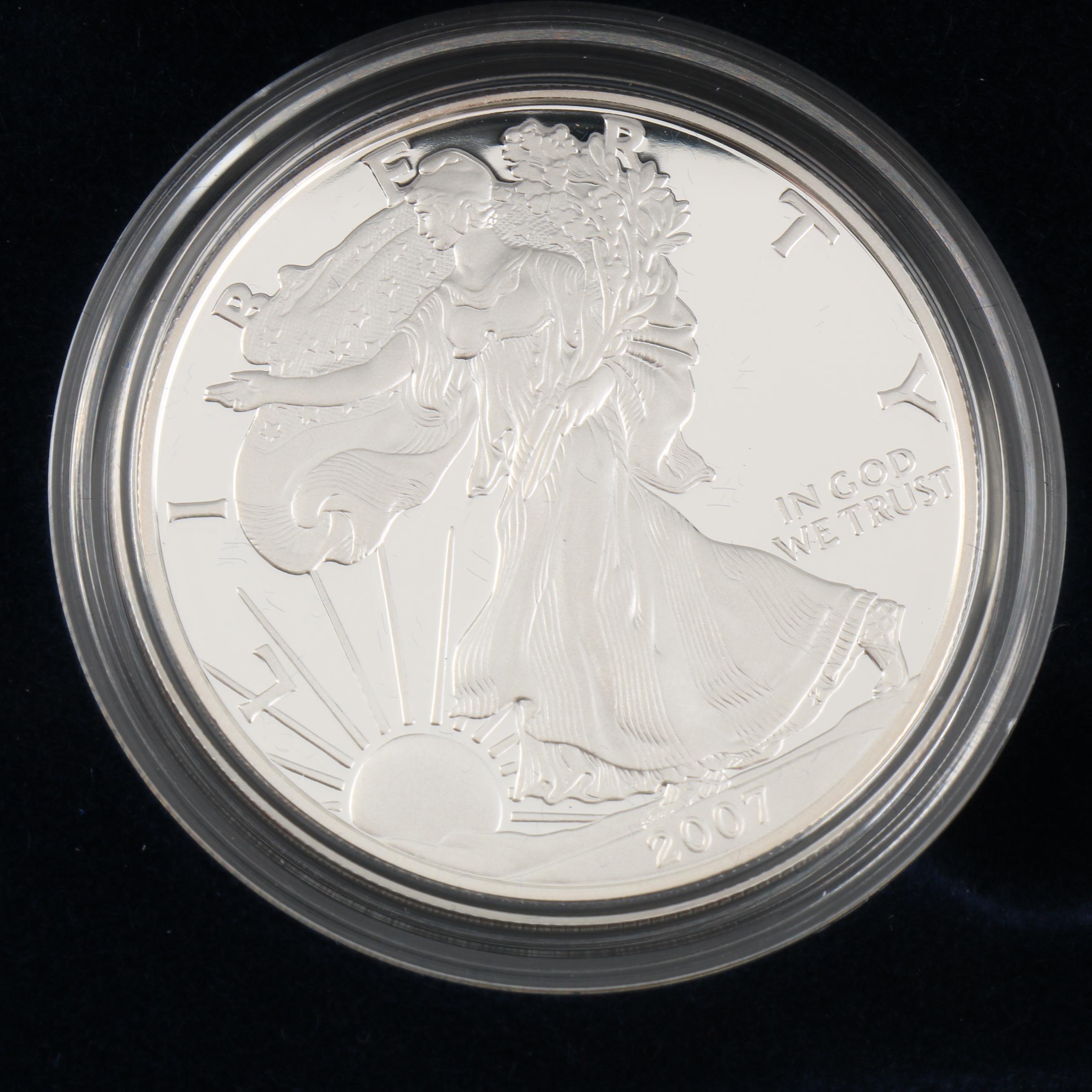 2007-W Walking Liberty Silver Eagle Proof Bullion Coin
