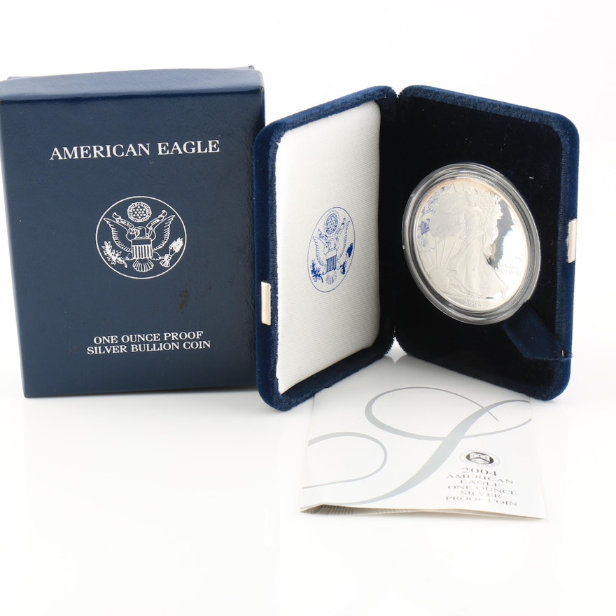 2004-W Walking Liberty Silver Eagle Proof Bullion Coin