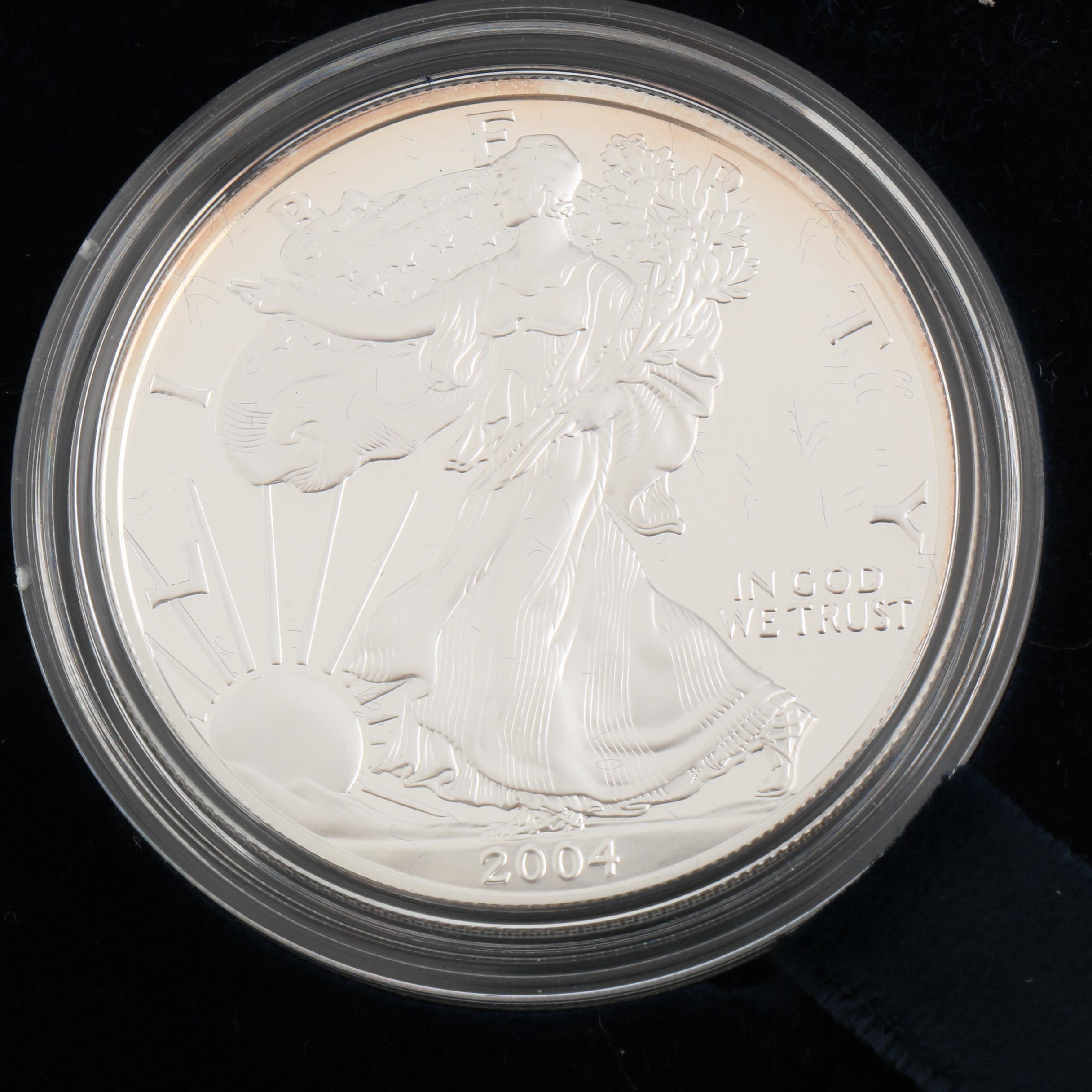 2004-W Walking Liberty Silver Eagle Proof Bullion Coin