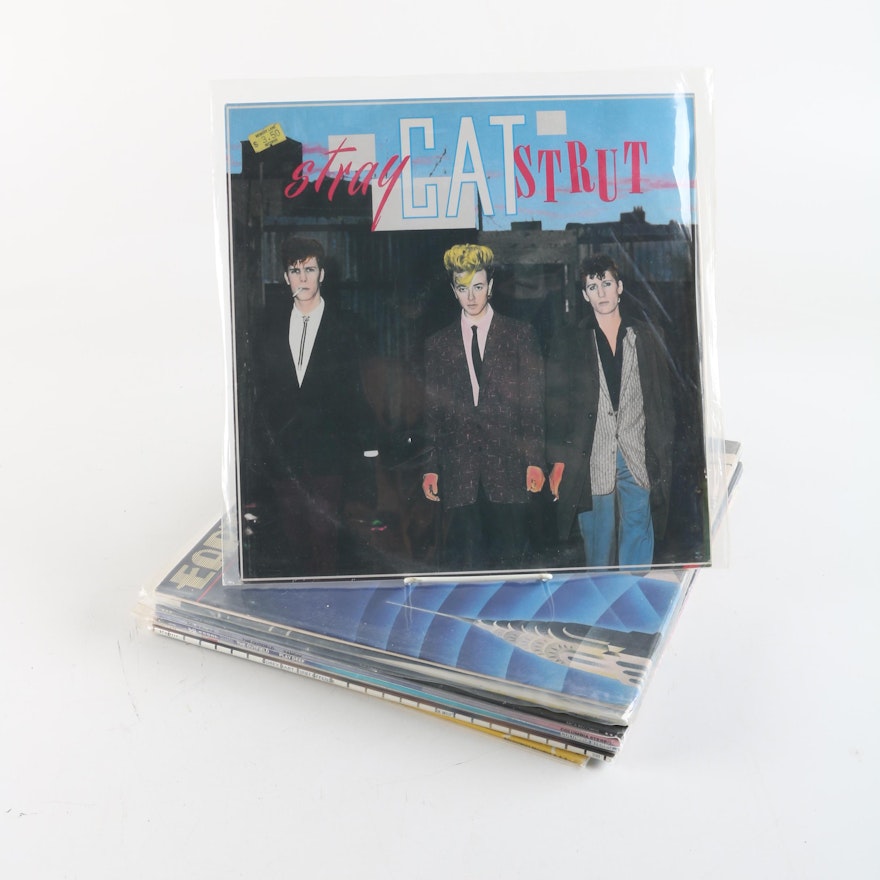 1980s Pop Rock and Dance Records Including Corey Hart, The Outfield, The Fixx