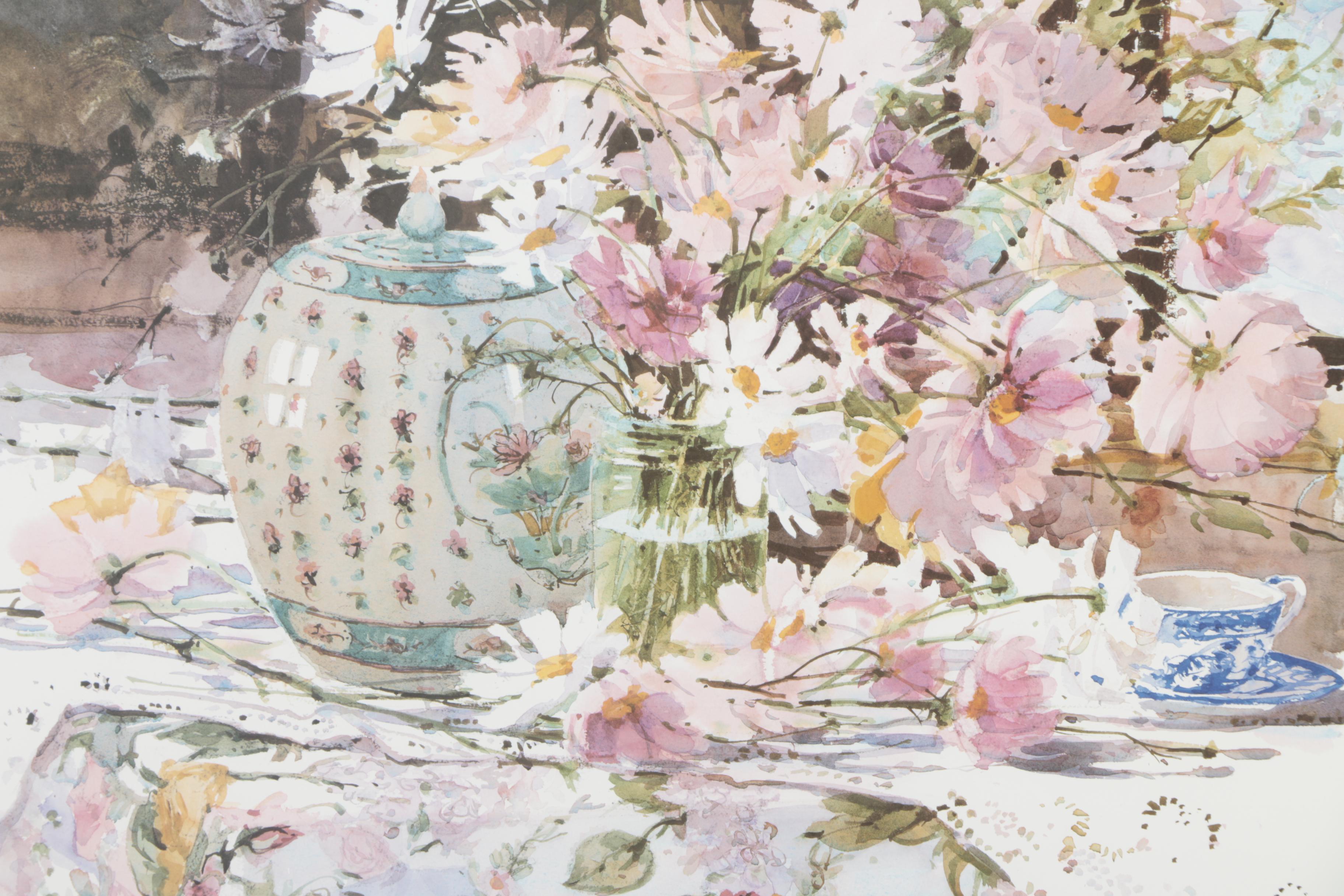 Offset Lithographic Reproduction Print After Marilyn Simandle