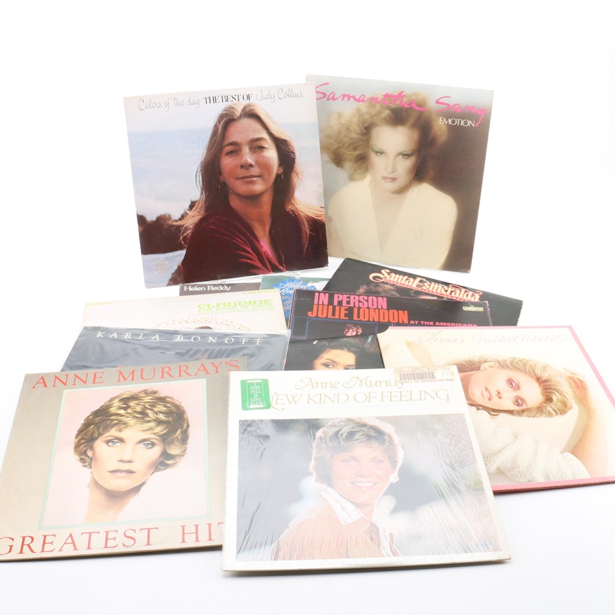 Female Singer-Songwriter Records Including Helen Reddy, Judy Collins, Olivia