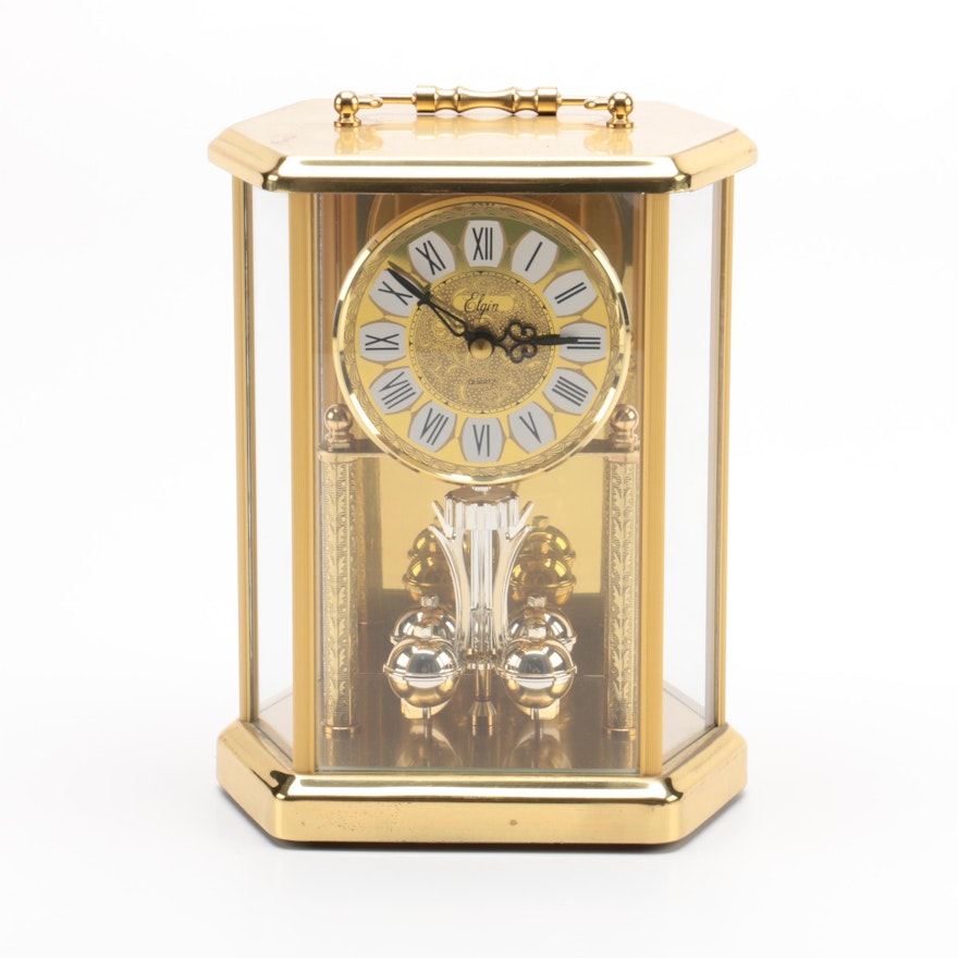 Elgin Quartz Carriage Style Anniversary Clock