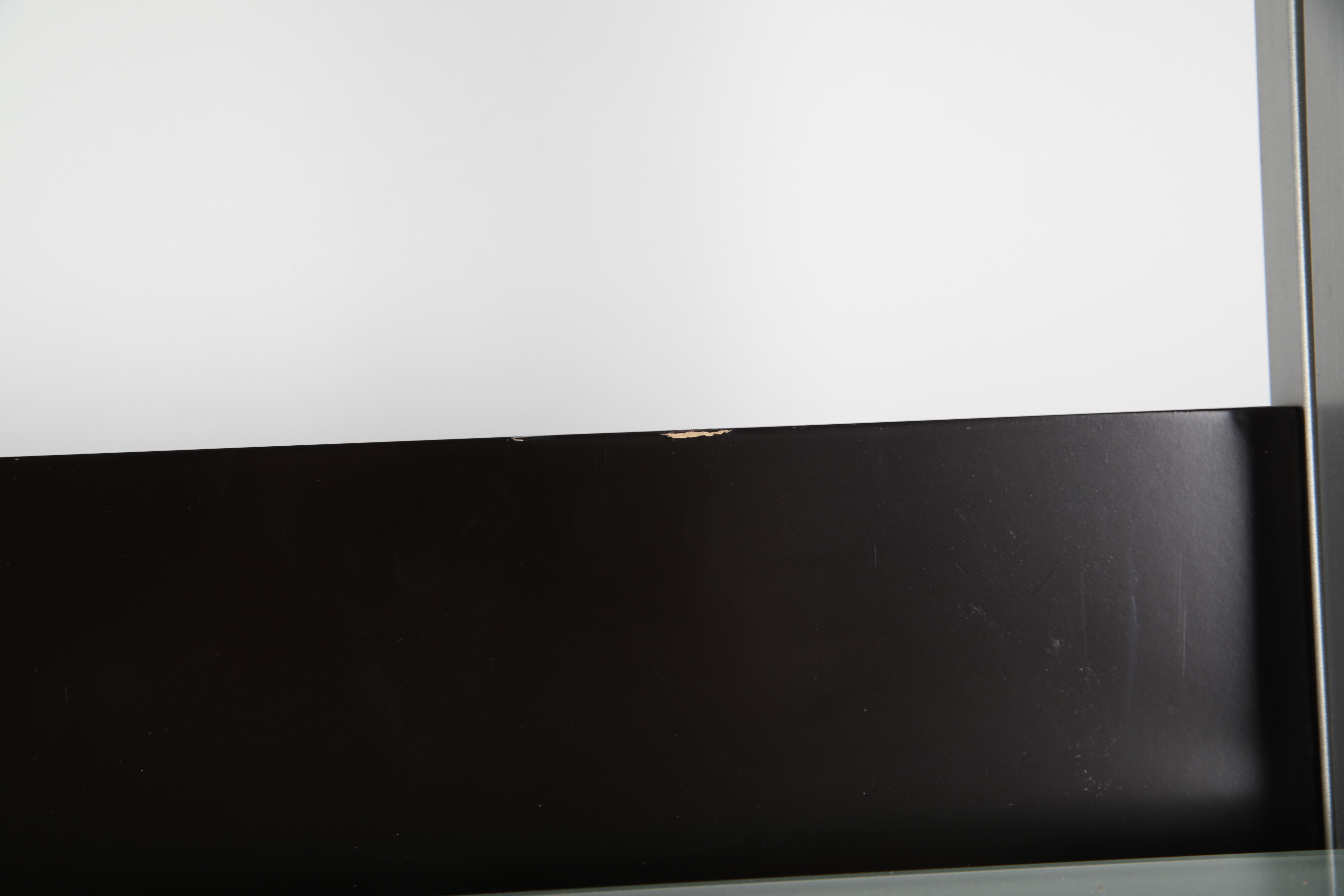 Silver Tone Bookcase with Glass Shelves